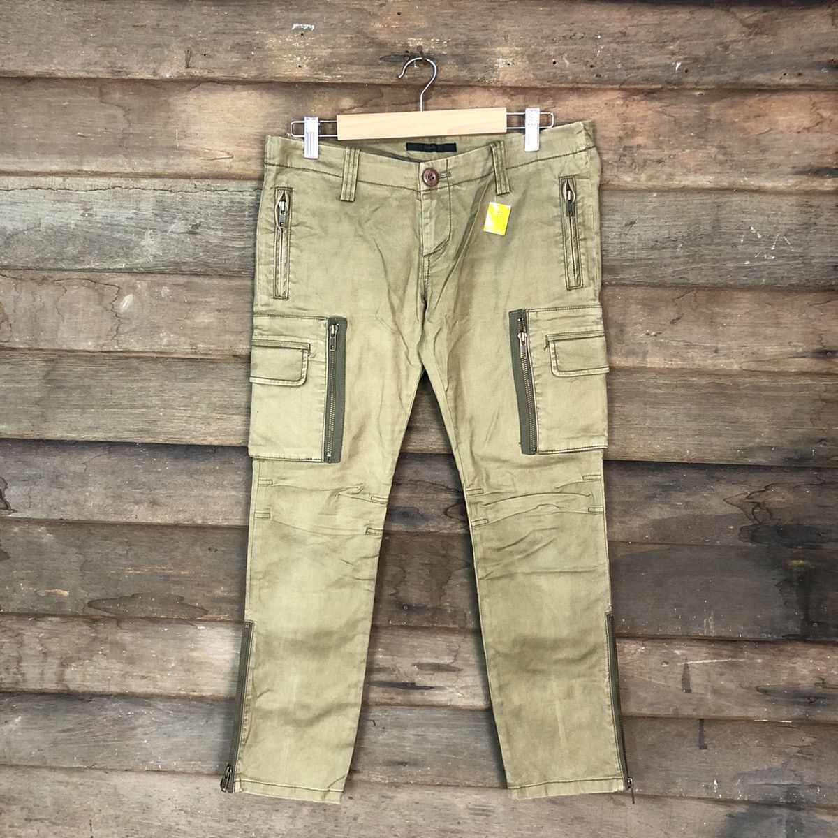 Moussy Brown Multipocket Tactical Cargo Pants #3318