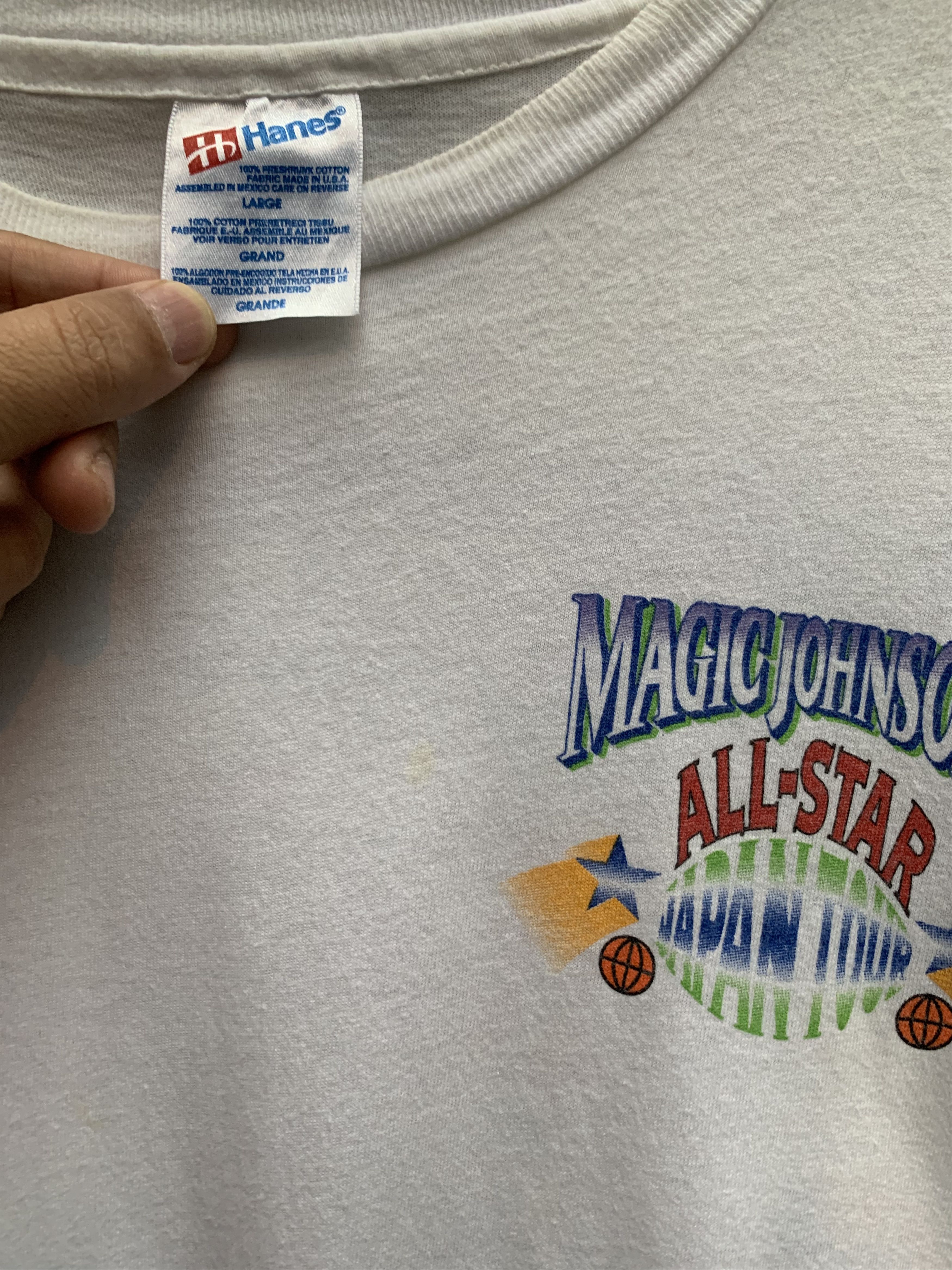 NBA Magic Johnson 1995s Vintage Shirt Size US L / EU 52-54 / 3 - 3 Thumbnail