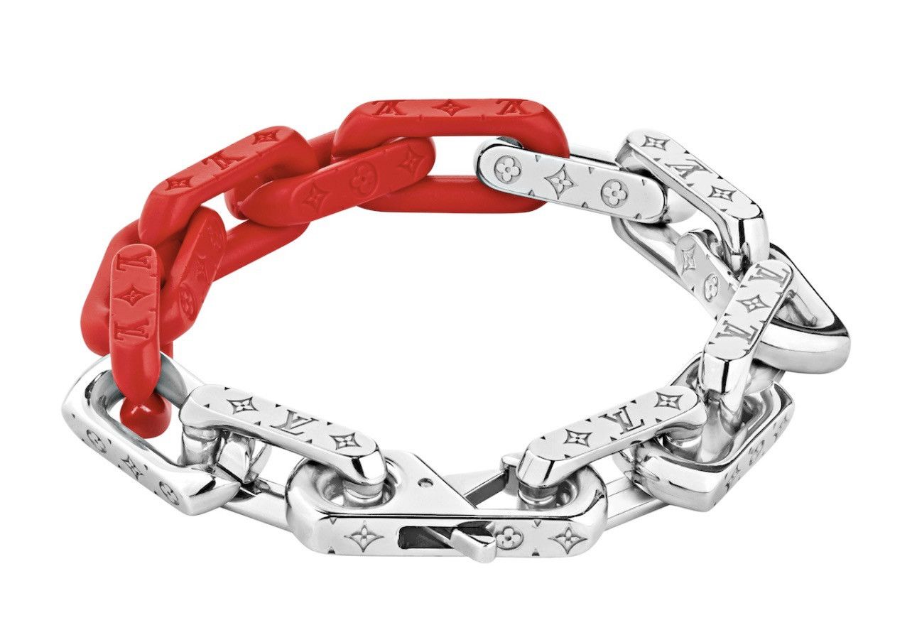 Louis Vuitton Soho Pop Up Exclusive Matte Red Monogram Chain Bracelet –  High End Hobbies