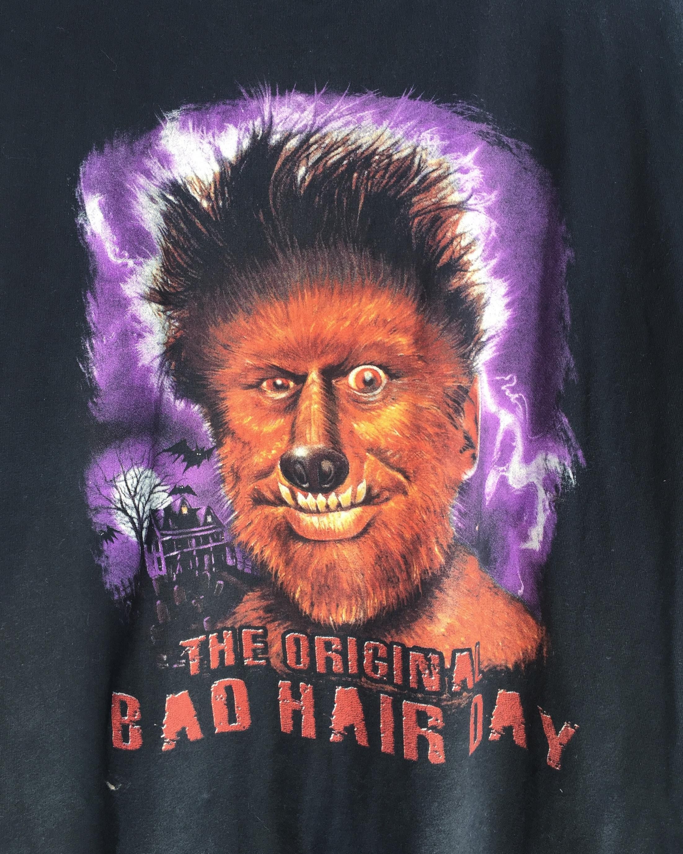 Vintage Rare Tee Jays The Original Bad Hair Day Tees / werewolf Size US XXL / EU 58 / 5 - 3 Thumbnail