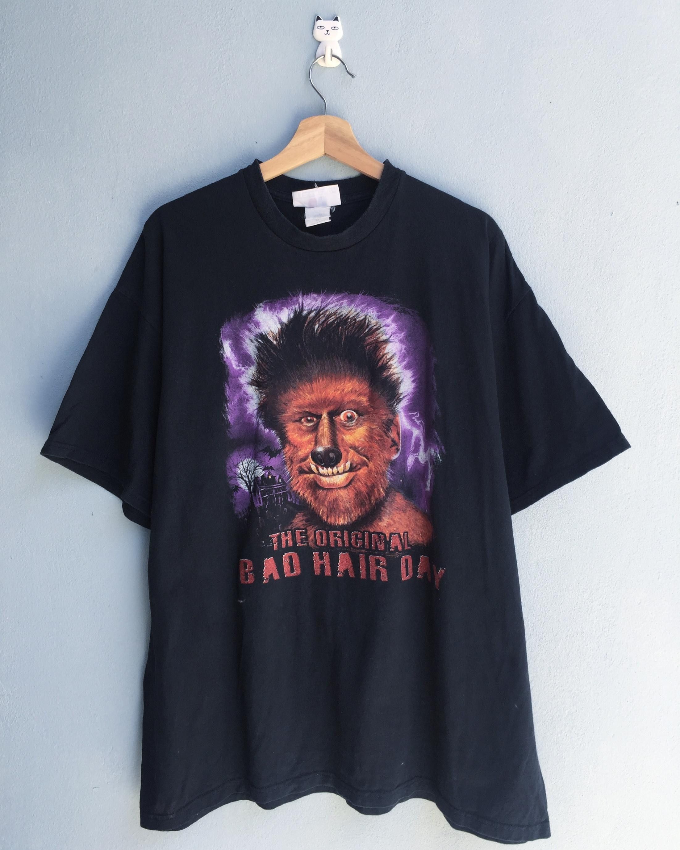Rare Tee Jays The Original Bad Hair Day Tees / werewolf