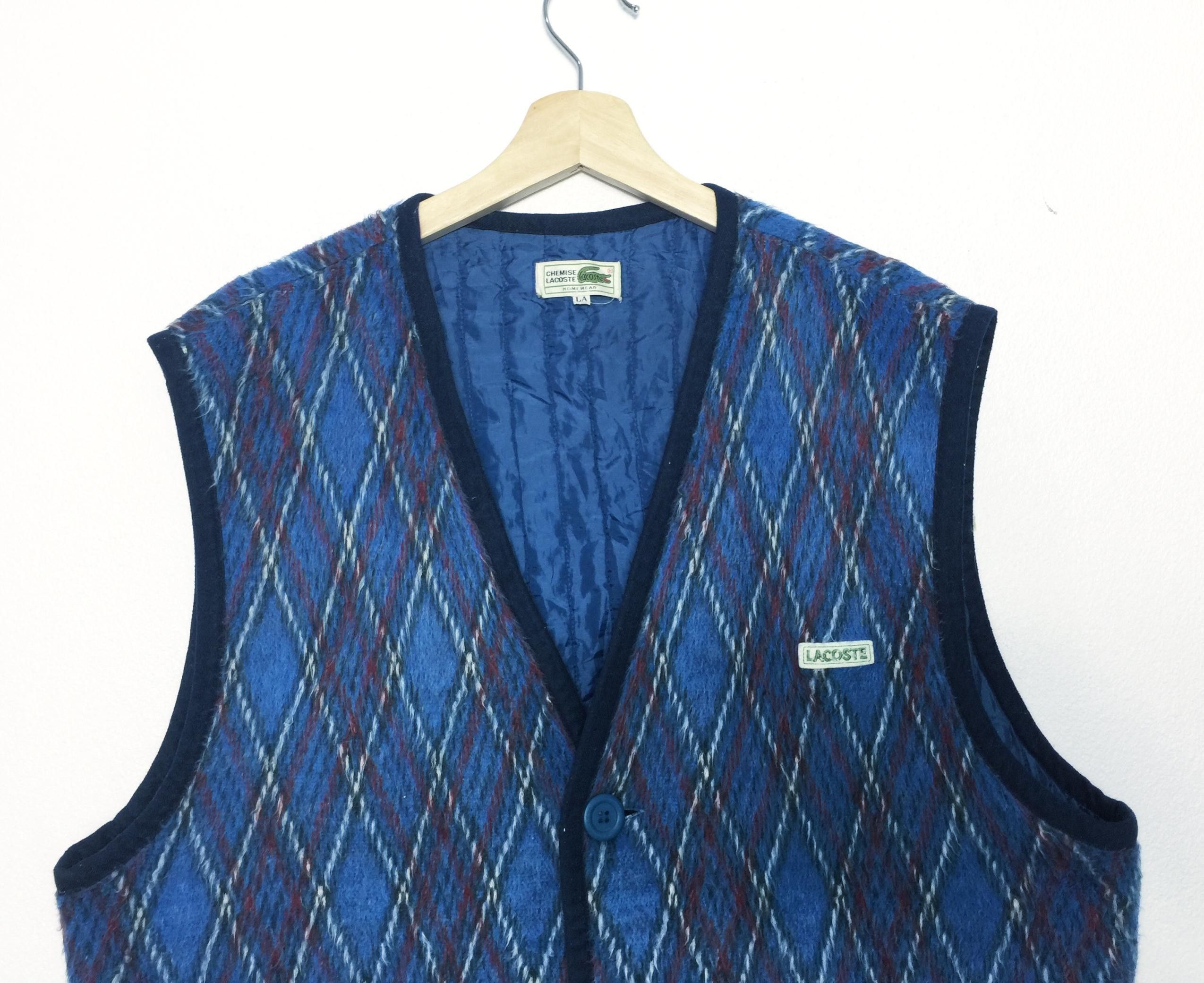 Lacoste Rare Vintage 90s Chemise Lacoste Vest Homewear Size US L / EU 52-54 / 3 - 2 Thumbnail