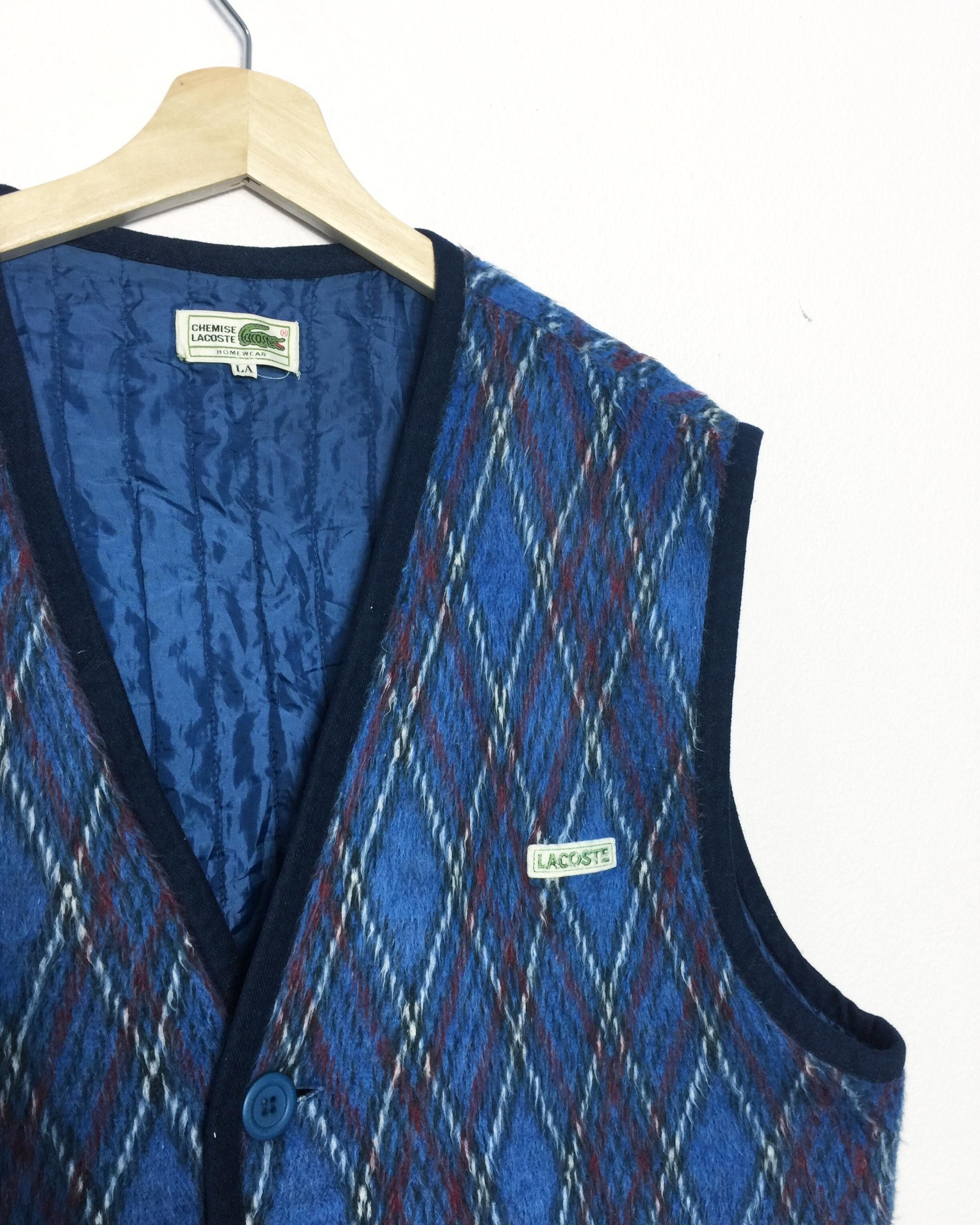 Lacoste Rare Vintage 90s Chemise Lacoste Vest Homewear Size US L / EU 52-54 / 3 - 3 Thumbnail