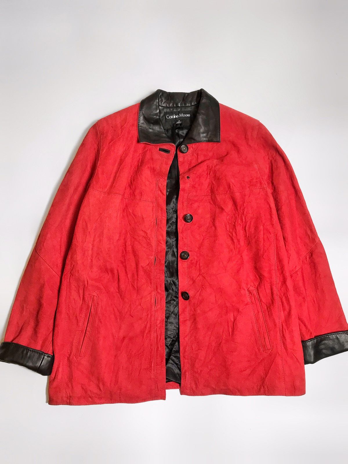 Designer × Vintage 89’ Caroline Moore Made In New Zealand Lambskin Jacket Size L / US 10 / IT 46 - 1 Thumbnail