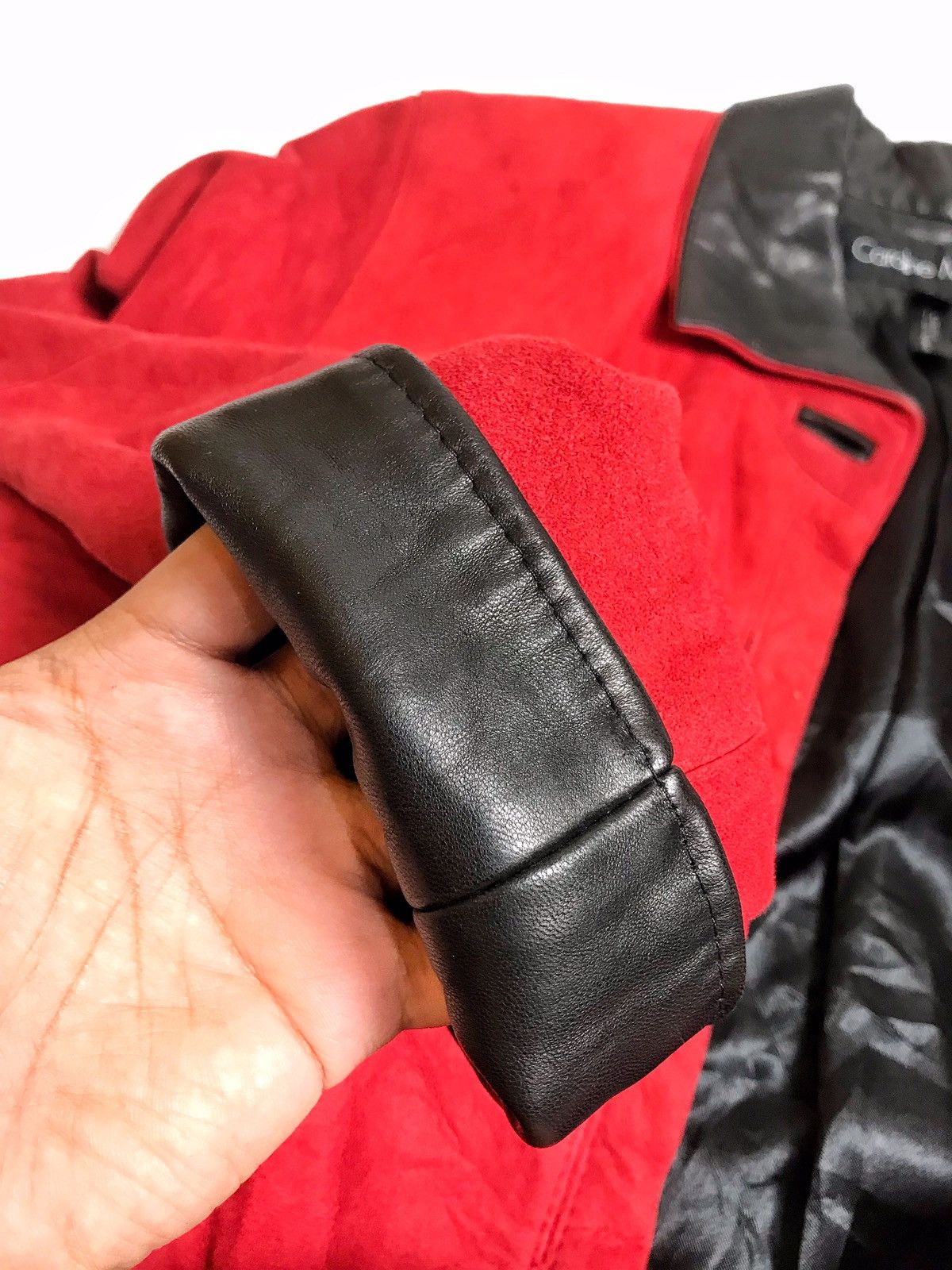 Designer × Vintage 89’ Caroline Moore Made In New Zealand Lambskin Jacket Size L / US 10 / IT 46 - 4 Thumbnail
