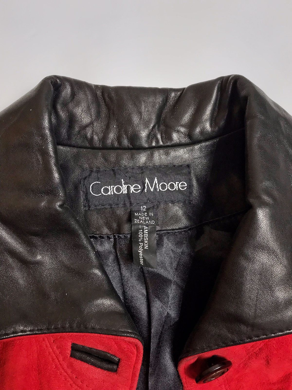 Designer × Vintage 89’ Caroline Moore Made In New Zealand Lambskin Jacket Size L / US 10 / IT 46 - 5 Thumbnail