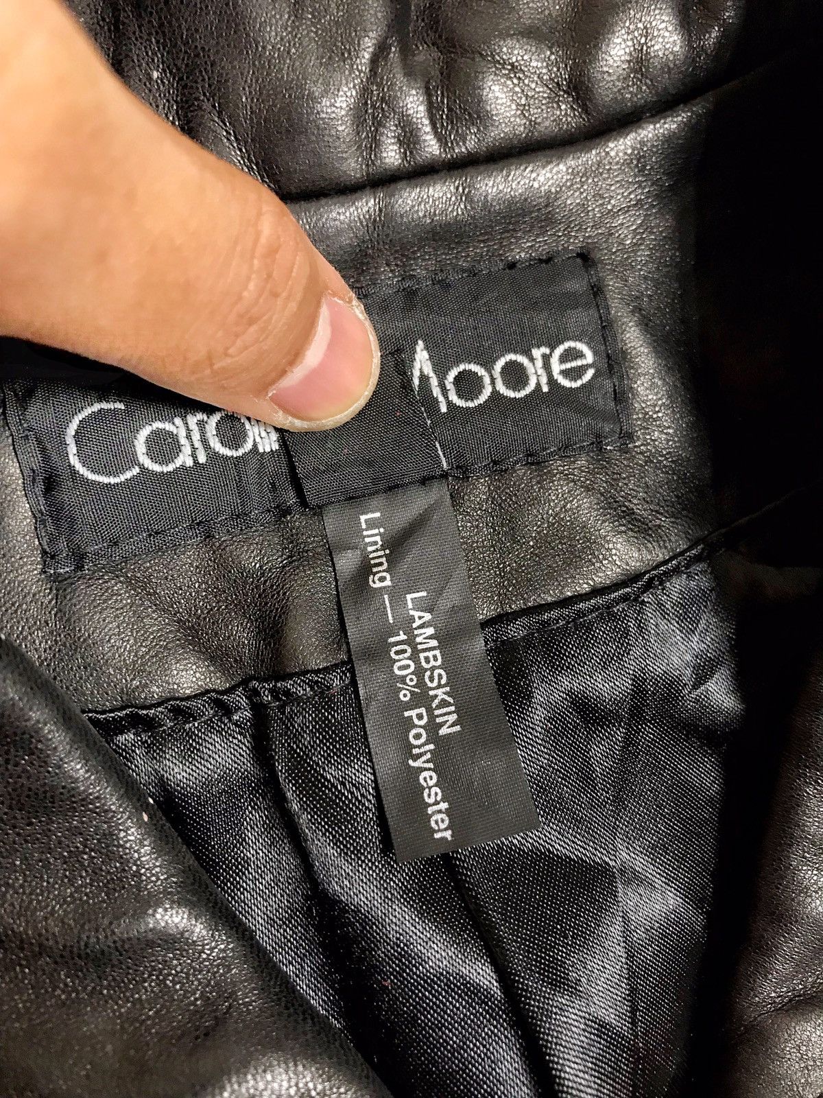Designer × Vintage 89’ Caroline Moore Made In New Zealand Lambskin Jacket Size L / US 10 / IT 46 - 6 Thumbnail