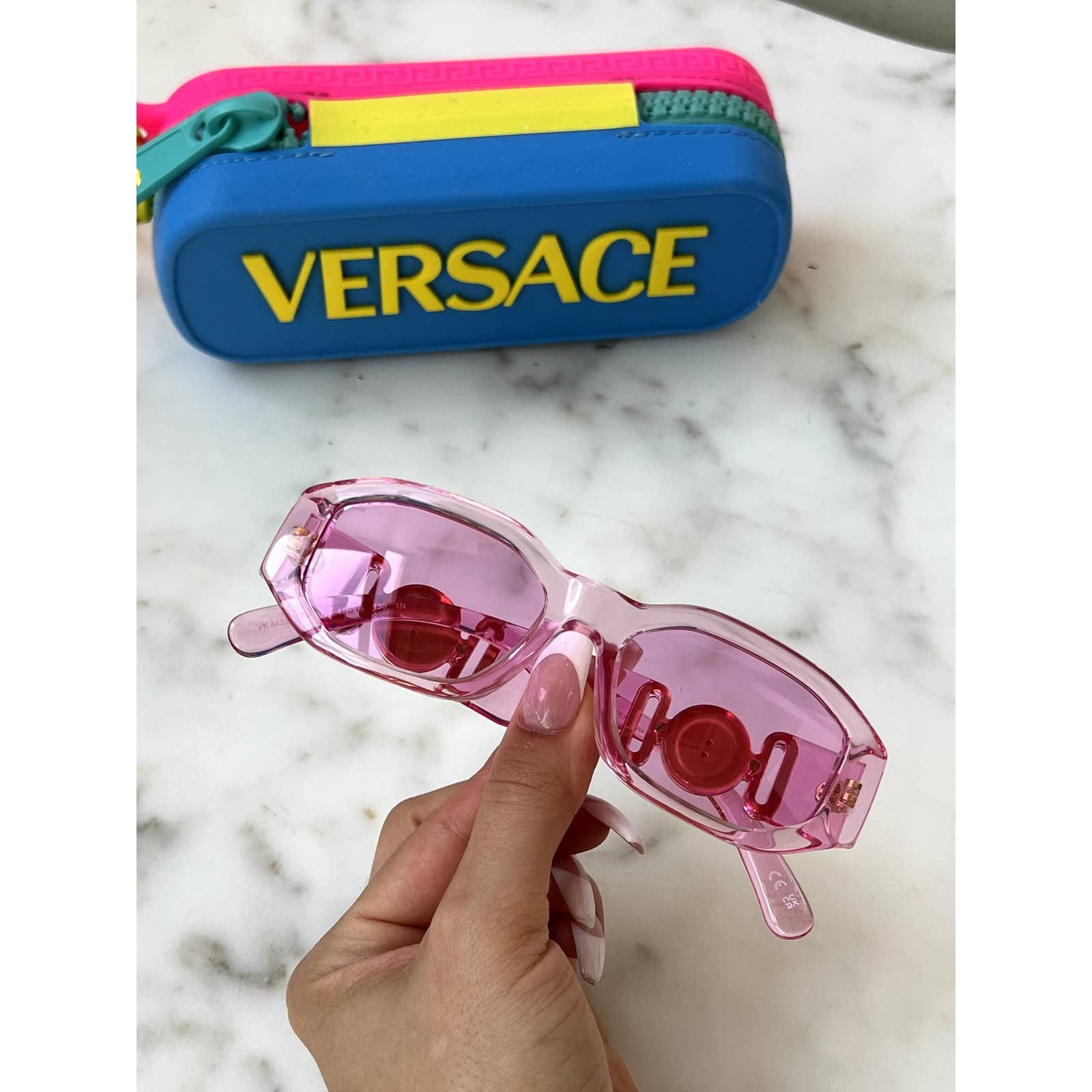 サングラス VERSACE Woman Sunglasses Pink 0VE4466U 546387 Versace VE 4466U (546387) O4466U VE4466U546387 Sunglasses