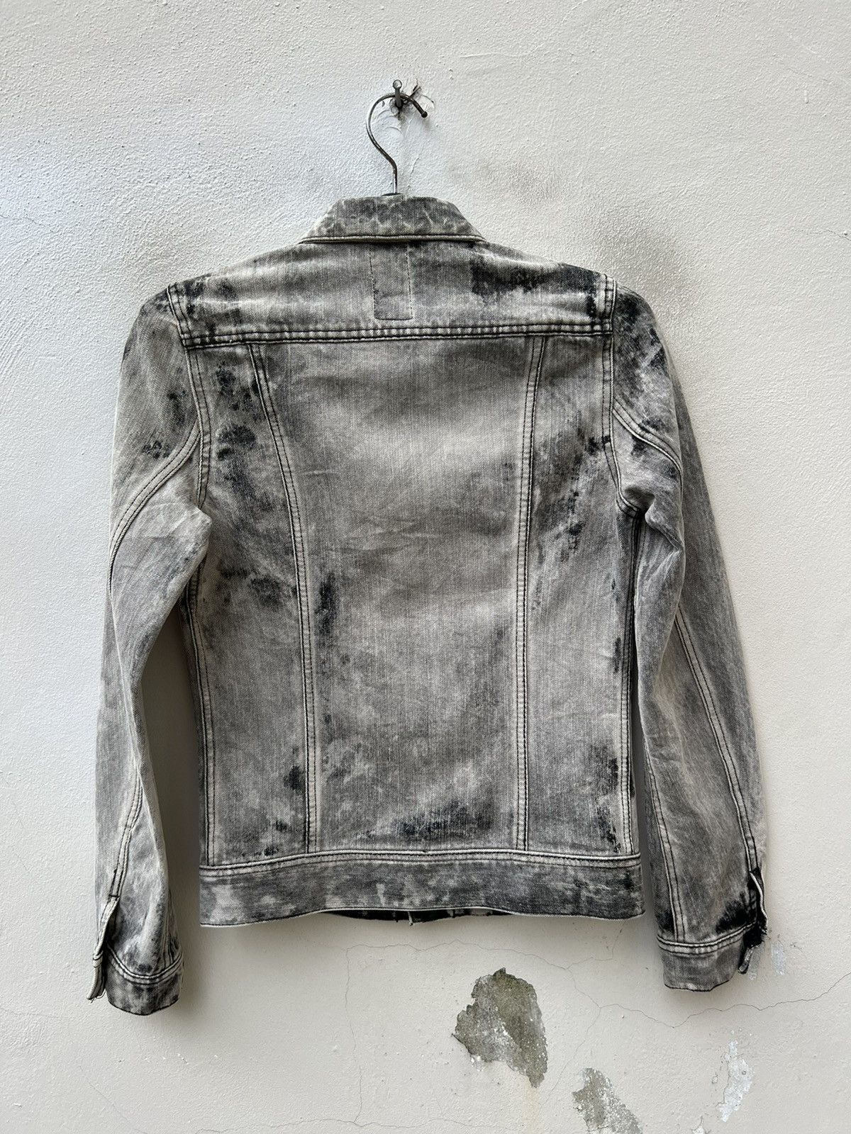 Japanese Brand Galaben D Japan Acid Washed Stretch Denim Trucker Jacket Size US S / EU 44-46 / 1 - 13 Thumbnail