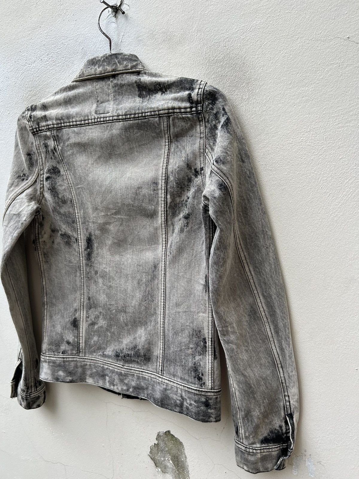Japanese Brand Galaben D Japan Acid Washed Stretch Denim Trucker Jacket Size US S / EU 44-46 / 1 - 17 Thumbnail