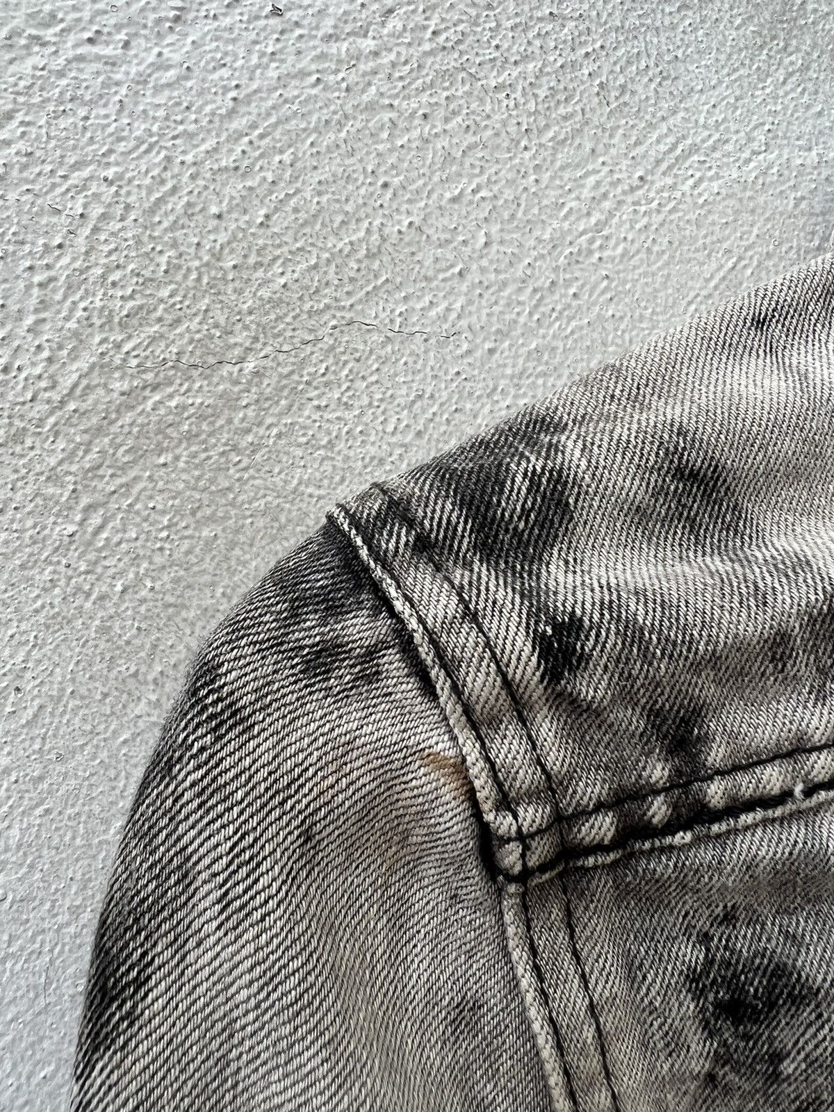 Japanese Brand Galaben D Japan Acid Washed Stretch Denim Trucker Jacket Size US S / EU 44-46 / 1 - 14 Thumbnail