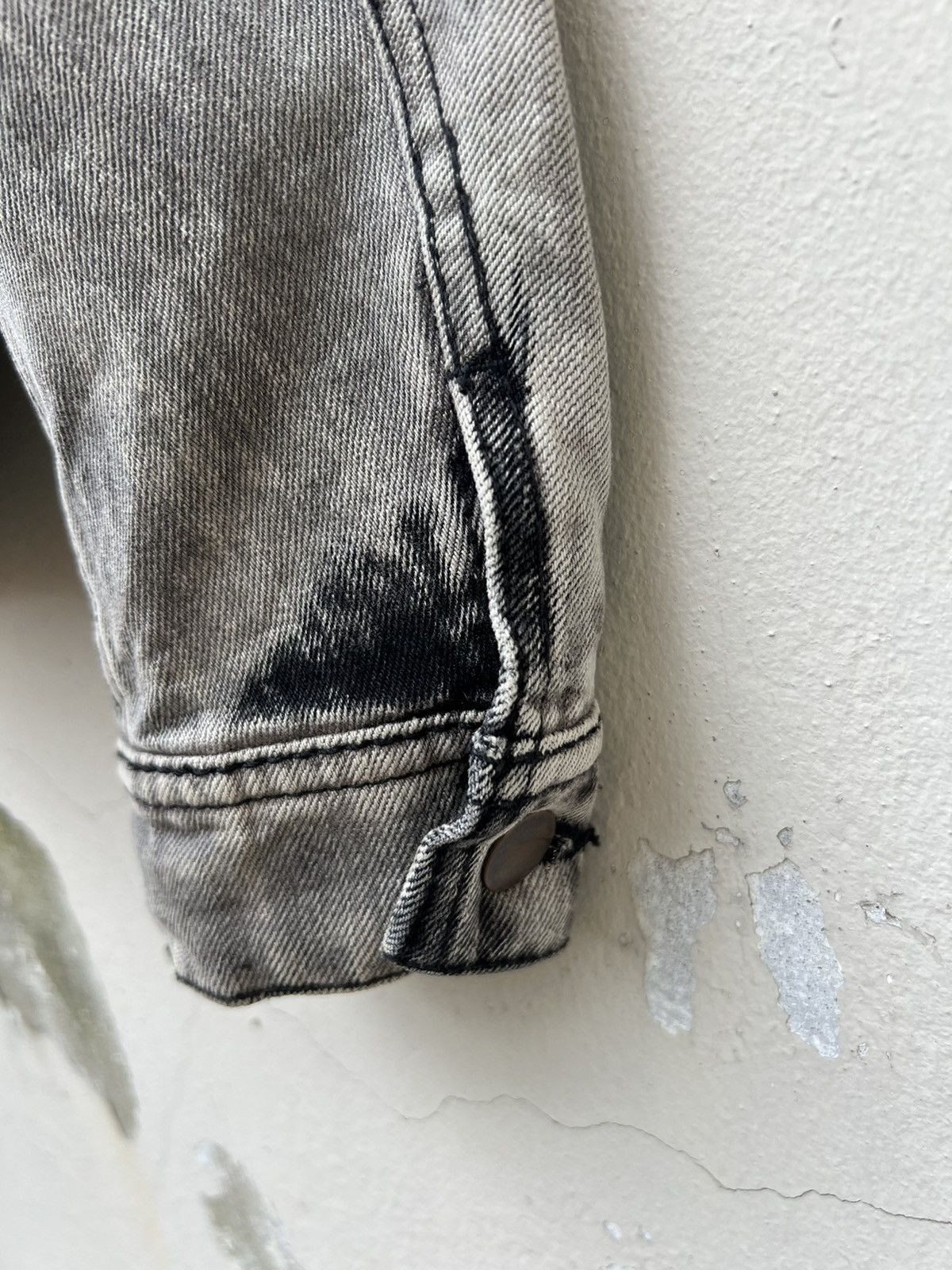 Japanese Brand Galaben D Japan Acid Washed Stretch Denim Trucker Jacket Size US S / EU 44-46 / 1 - 16 Thumbnail
