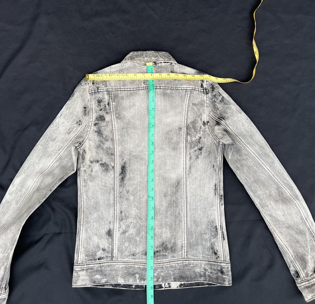 Japanese Brand Galaben D Japan Acid Washed Stretch Denim Trucker Jacket Size US S / EU 44-46 / 1 - 5 Thumbnail