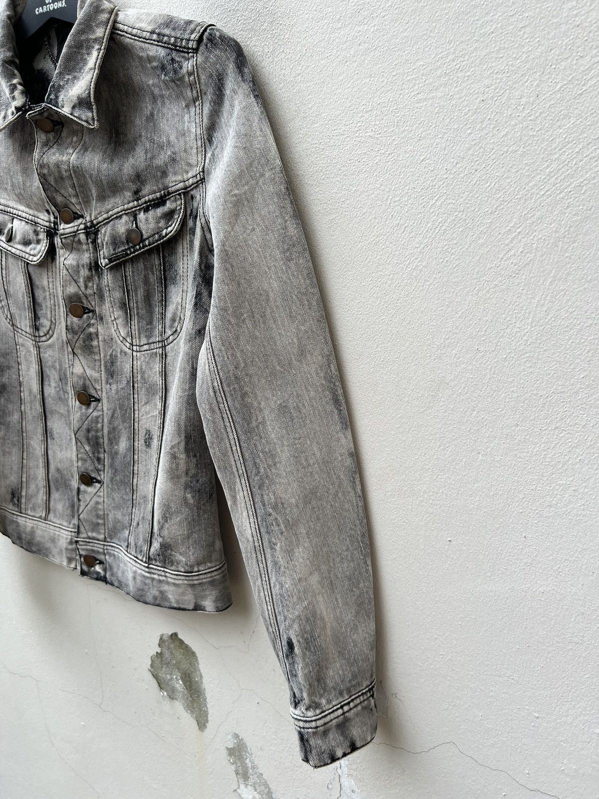 Japanese Brand Galaben D Japan Acid Washed Stretch Denim Trucker Jacket Size US S / EU 44-46 / 1 - 9 Thumbnail