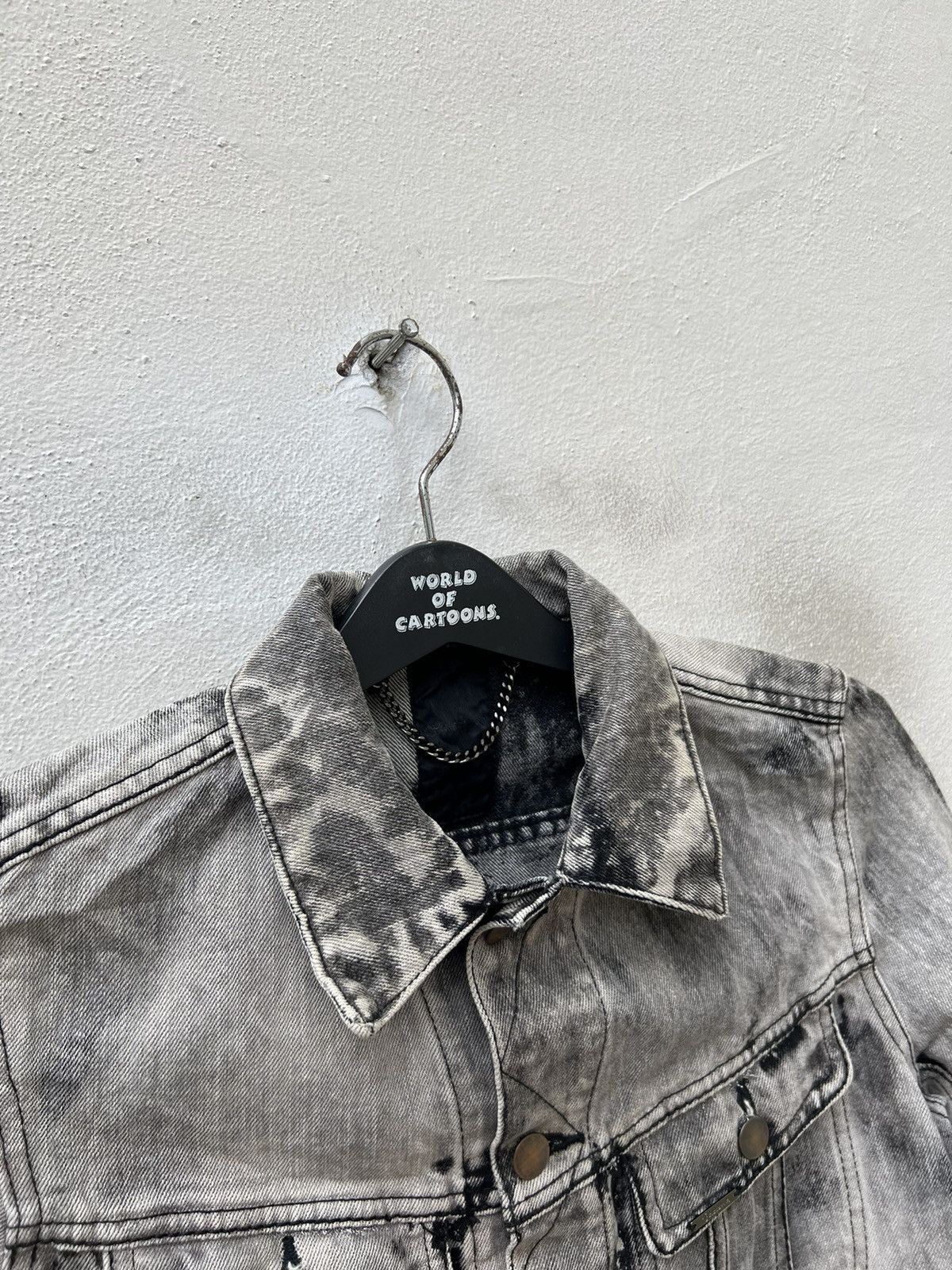 Japanese Brand Galaben D Japan Acid Washed Stretch Denim Trucker Jacket Size US S / EU 44-46 / 1 - 11 Thumbnail