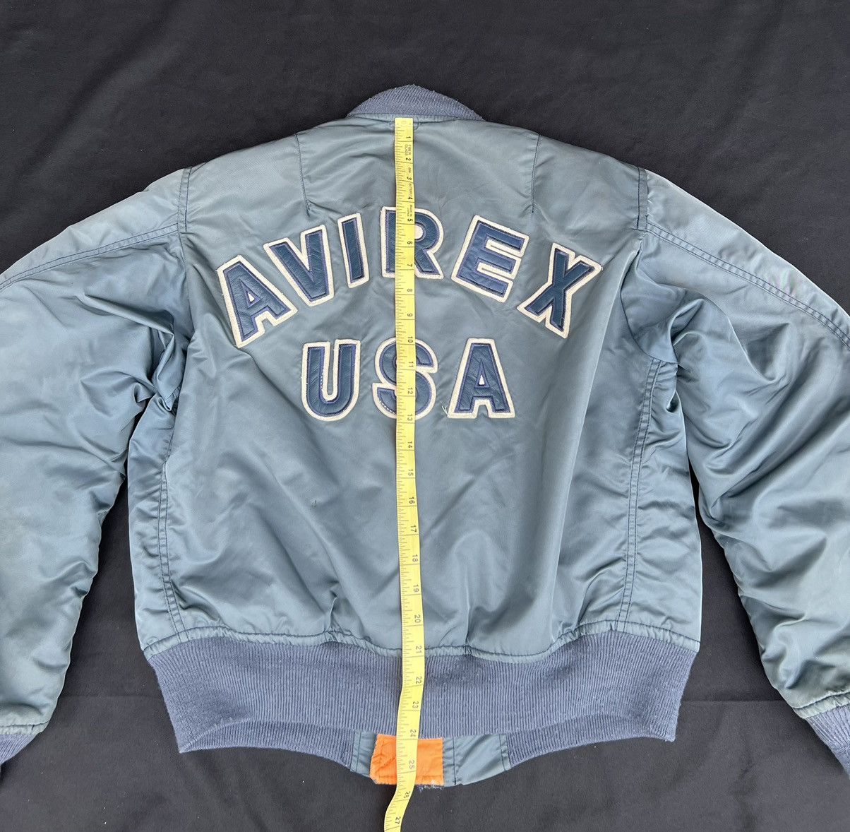Avirex Vintage 80s Avirex Sun Fade USAF MA-1 Bomber Jacket Size US M / EU 48-50 / 2 - 21 Thumbnail
