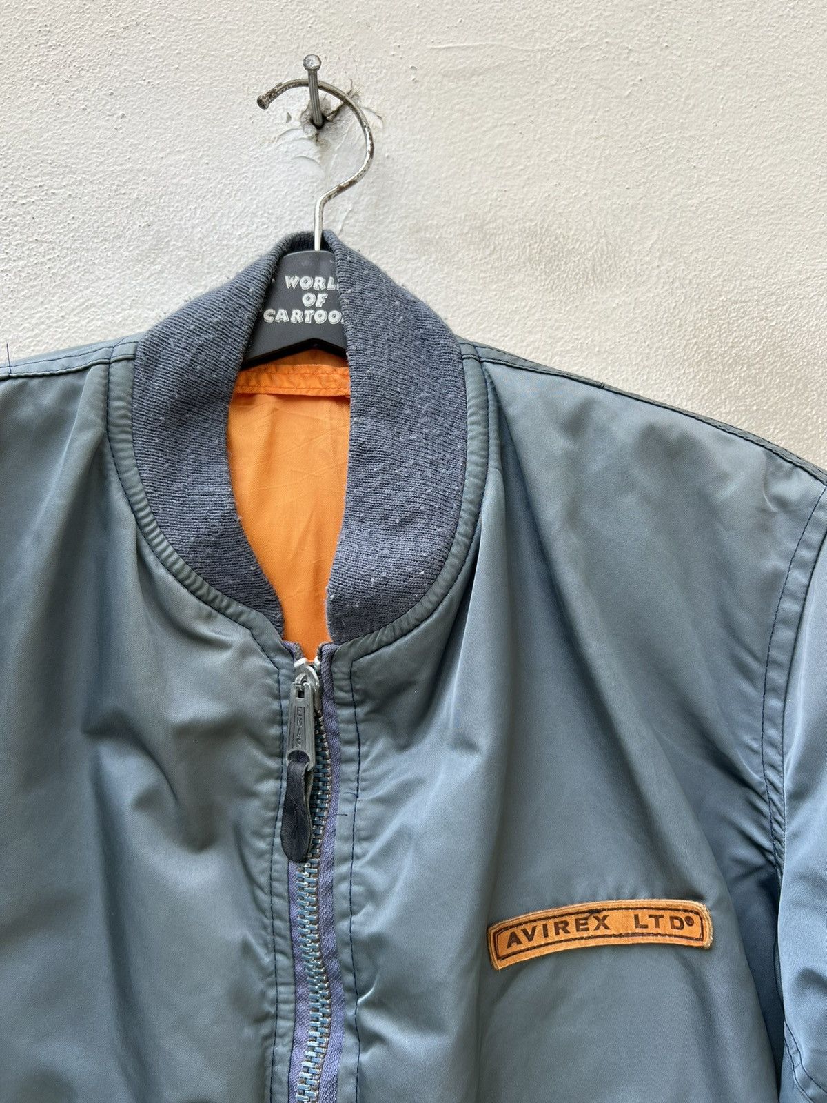 Avirex Vintage 80s Avirex Sun Fade USAF MA-1 Bomber Jacket Size US M / EU 48-50 / 2 - 7 Thumbnail