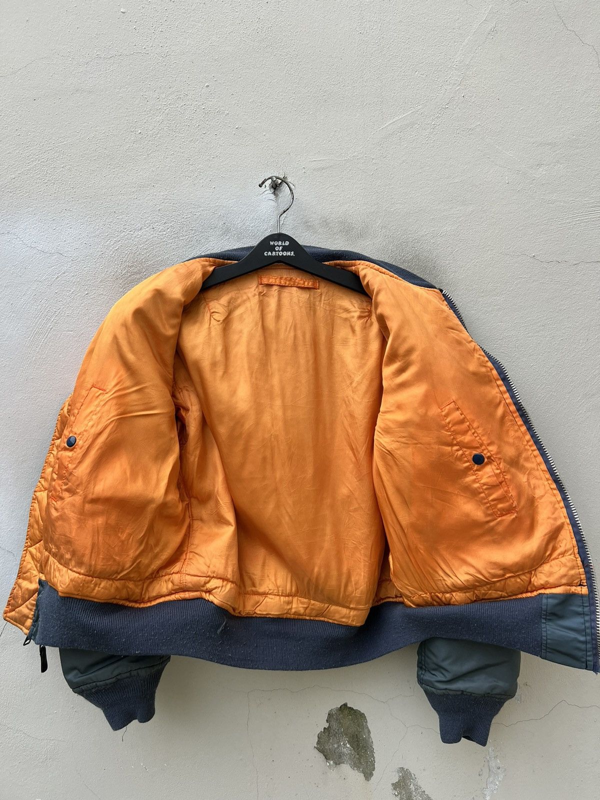 Avirex Vintage 80s Avirex Sun Fade USAF MA-1 Bomber Jacket Size US M / EU 48-50 / 2 - 13 Thumbnail