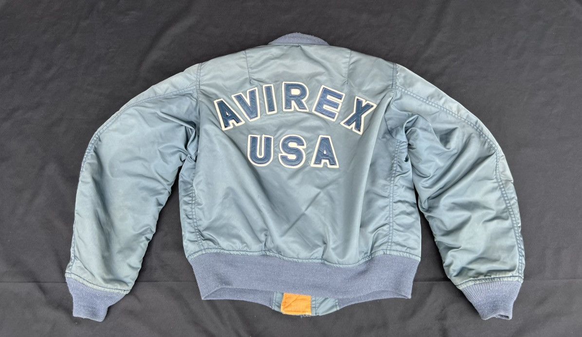 Avirex Vintage 80s Avirex Sun Fade USAF MA-1 Bomber Jacket Size US M / EU 48-50 / 2 - 20 Thumbnail