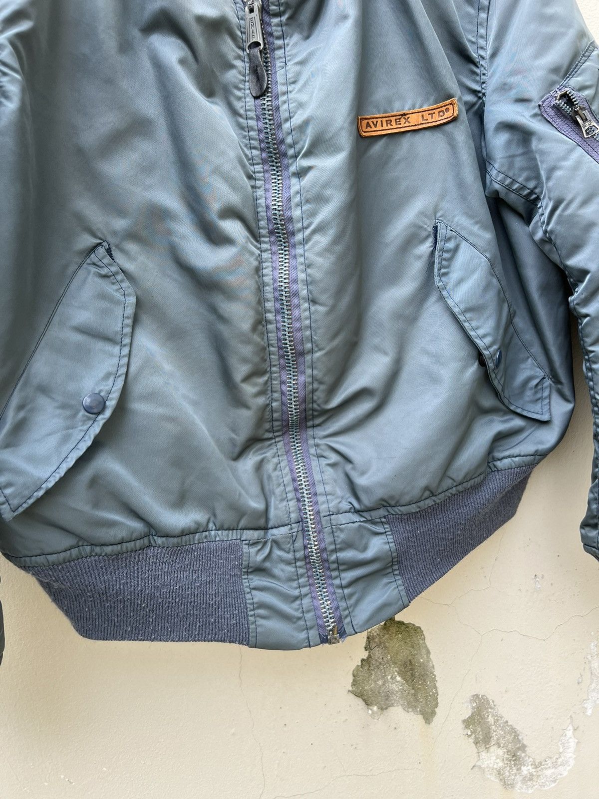 Avirex Vintage 80s Avirex Sun Fade USAF MA-1 Bomber Jacket Size US M / EU 48-50 / 2 - 12 Thumbnail