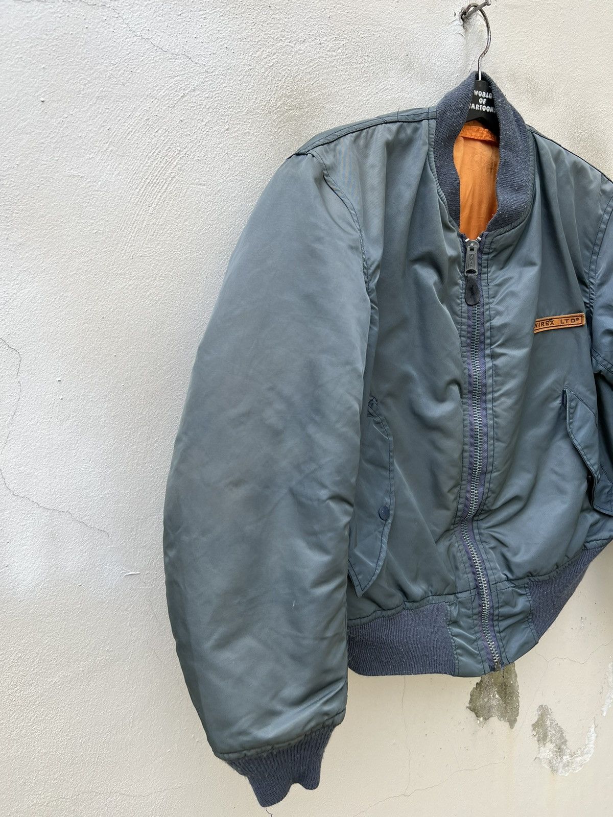 Avirex Vintage 80s Avirex Sun Fade USAF MA-1 Bomber Jacket Size US M / EU 48-50 / 2 - 9 Thumbnail