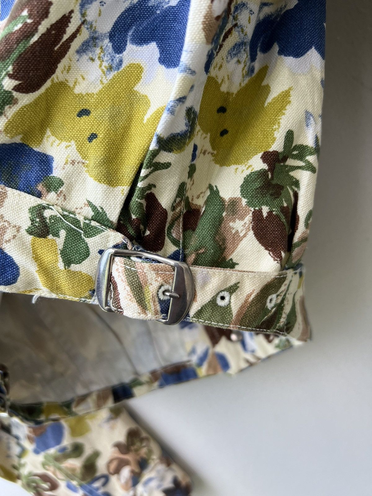 45rpm Vintage 90s 45rpm Japan Flowers Art Cropped Trucker Jacket Size US M / EU 48-50 / 2 - 13 Thumbnail