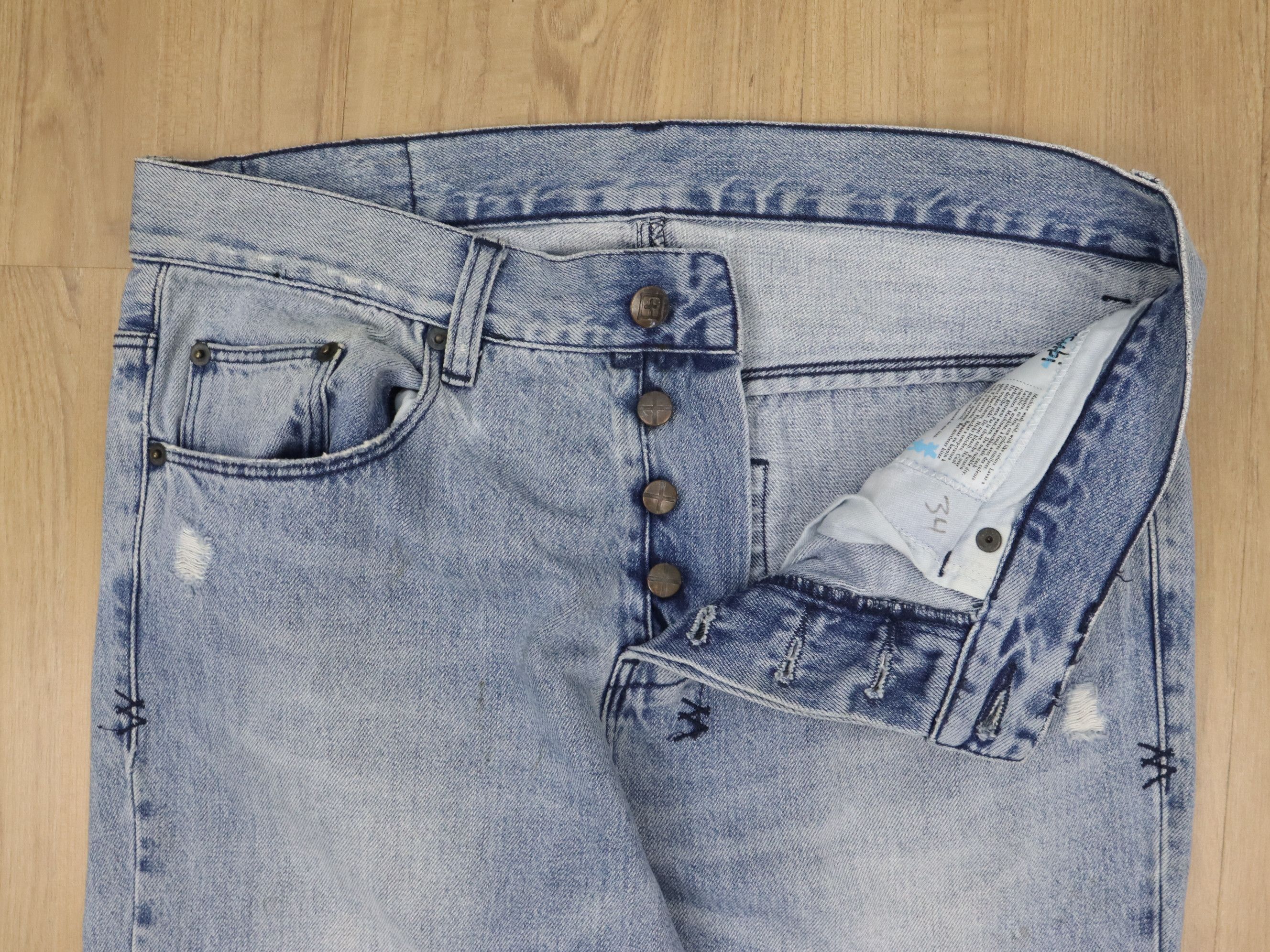 Ksubi KSUBI Dee Dee Dusted Denim Jean Pant Size US 33 - 5 Thumbnail