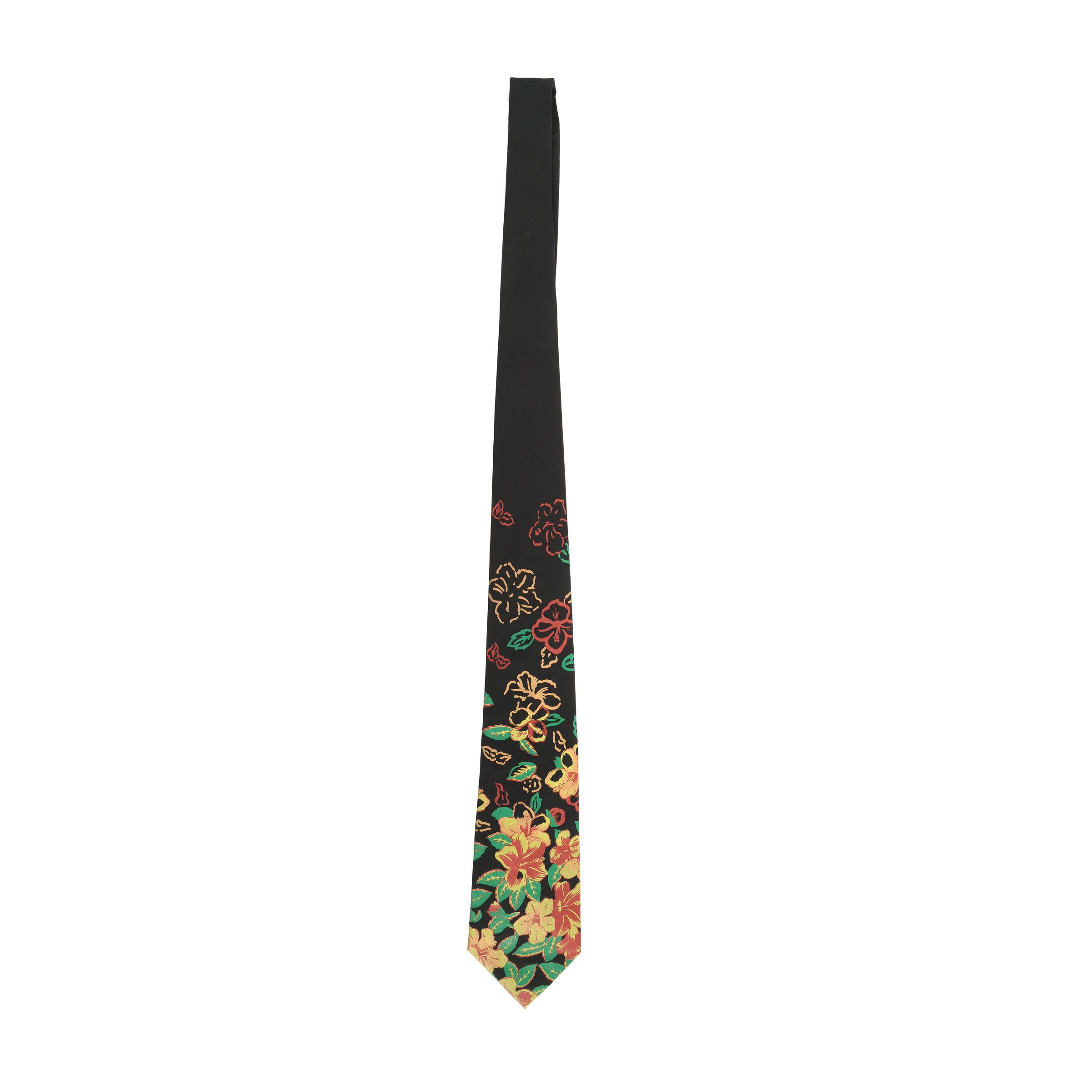 image of Archival Clothing x Jean Paul Gaultier Mid 2000S Multicolor Flowers Tie, Men's