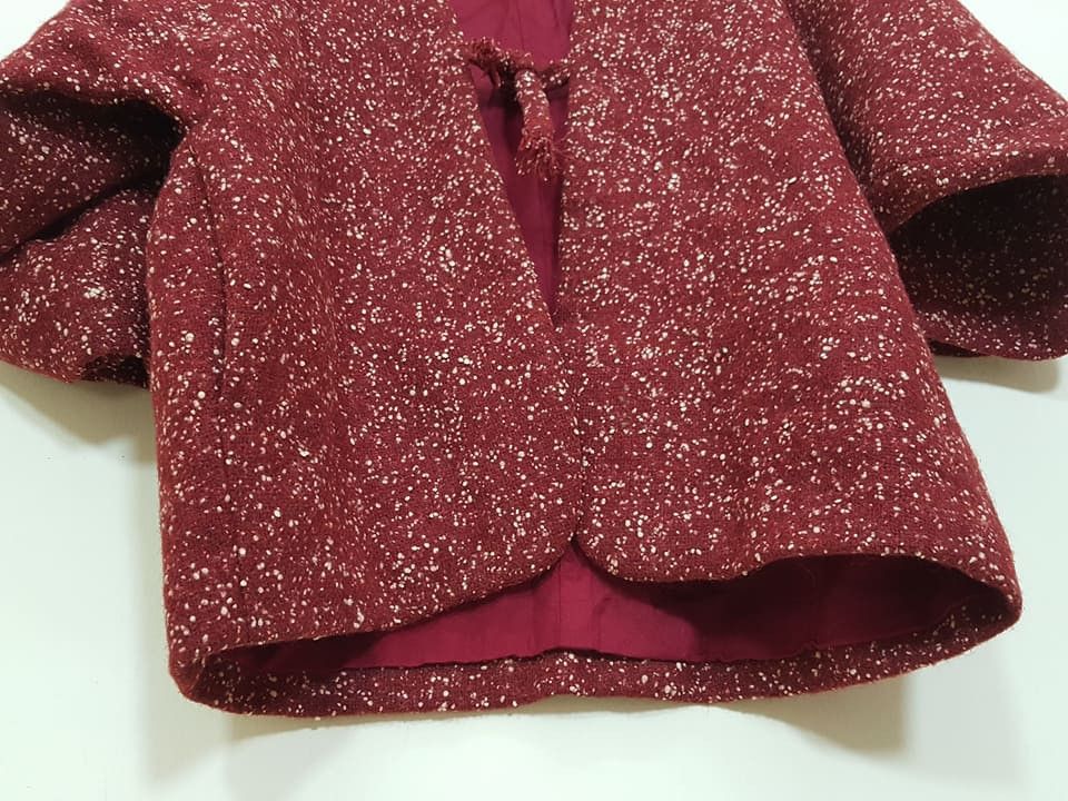 Japanese Brand Awase Haori Hanten Kimono White Sparkles Japan Jacket Size US M / EU 48-50 / 2 - 8 Thumbnail