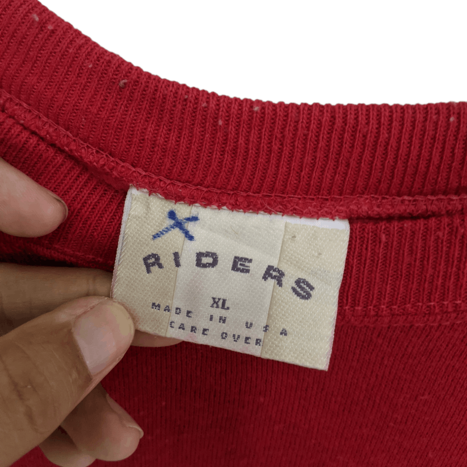 Vintage Vintage 90's RIDERS Flower Embroidered Custom Sweatshirt Size US XL / EU 56 / 4 - 11 Thumbnail