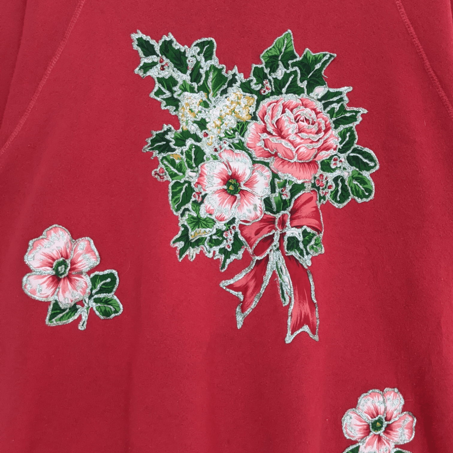 Vintage Vintage 90's RIDERS Flower Embroidered Custom Sweatshirt Size US XL / EU 56 / 4 - 5 Thumbnail