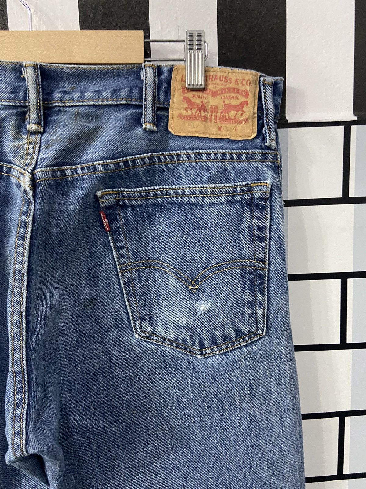 Levi's Vintage Levi's 517 Distressed Blue Wash Denim Pants Size US 34 / EU 50 - 16 Thumbnail