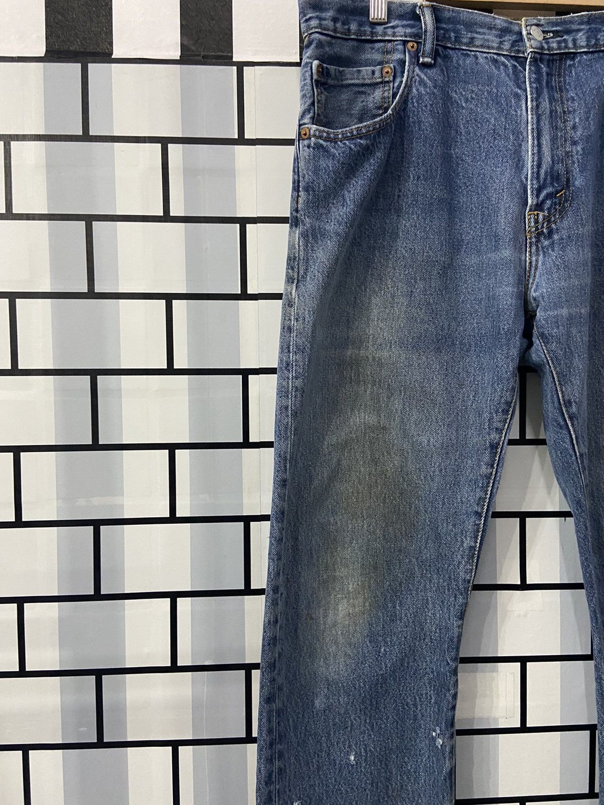 Levi's Vintage Levi's 517 Distressed Blue Wash Denim Pants Size US 34 / EU 50 - 11 Thumbnail