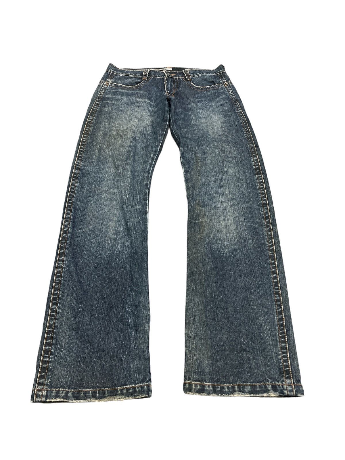 Japanese Brand LIMITED DESIGN💥CALVIN KLEIN CURVE DENIM PANTT Size US 32 / EU 48 - 3 Thumbnail