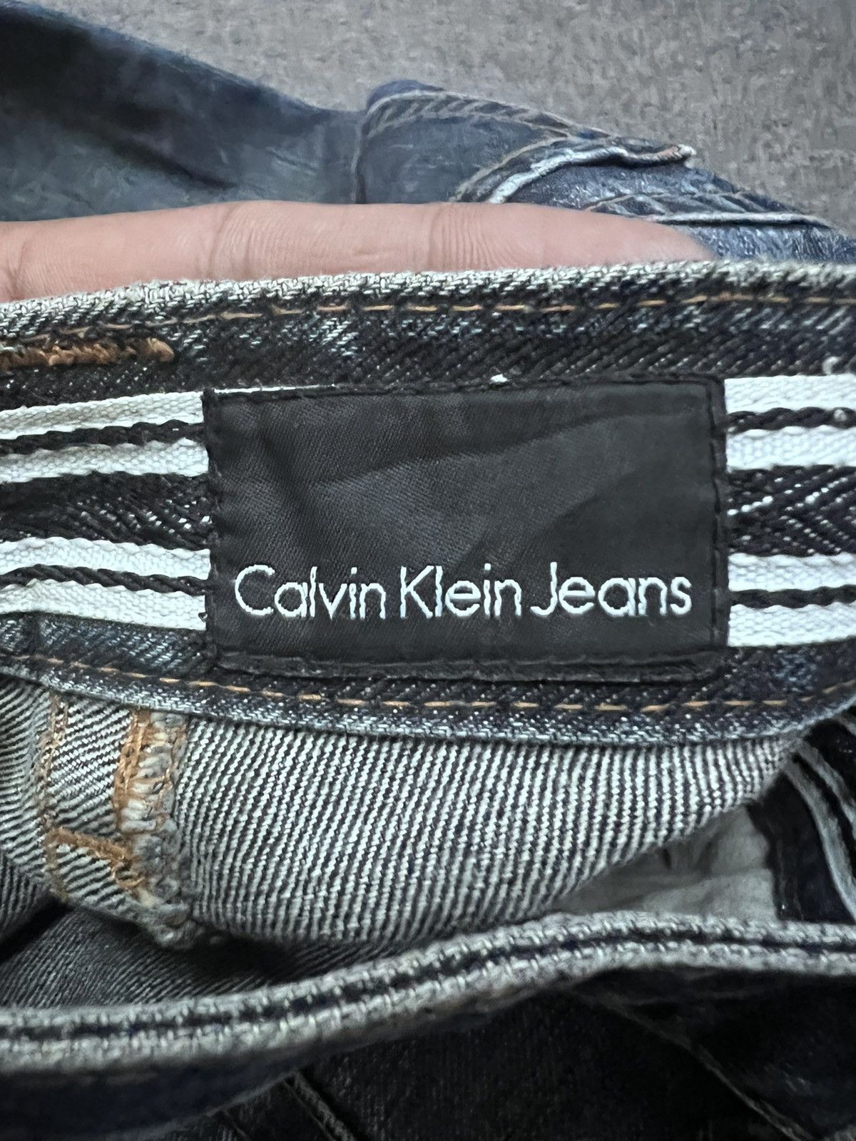 Japanese Brand LIMITED DESIGN💥CALVIN KLEIN CURVE DENIM PANTT Size US 32 / EU 48 - 7 Thumbnail