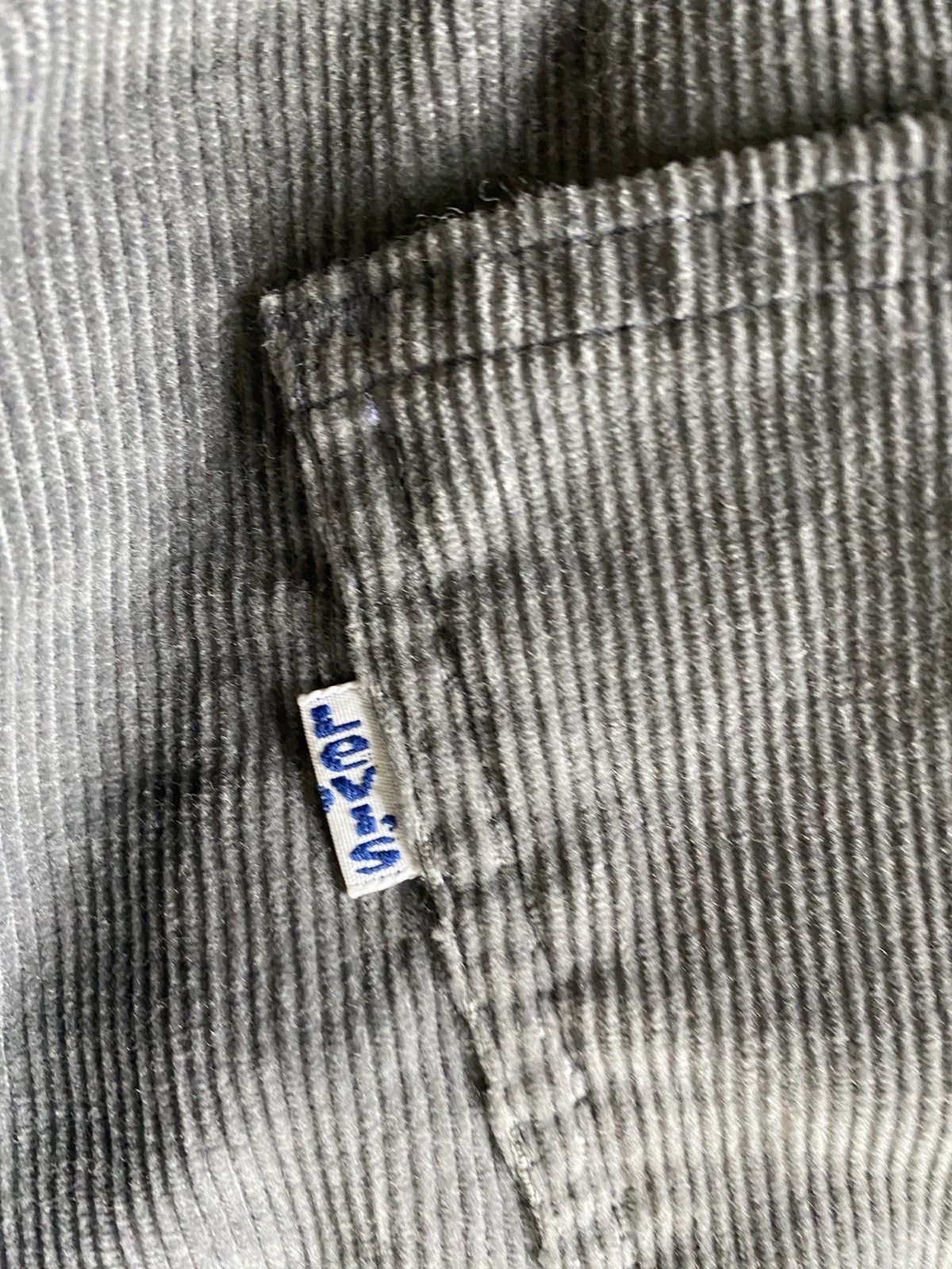 Levi's Vintage 70’s Levi’s White Tab Grey Corduroy Pants 30x33 Size US 30 / EU 46 - 6 Thumbnail