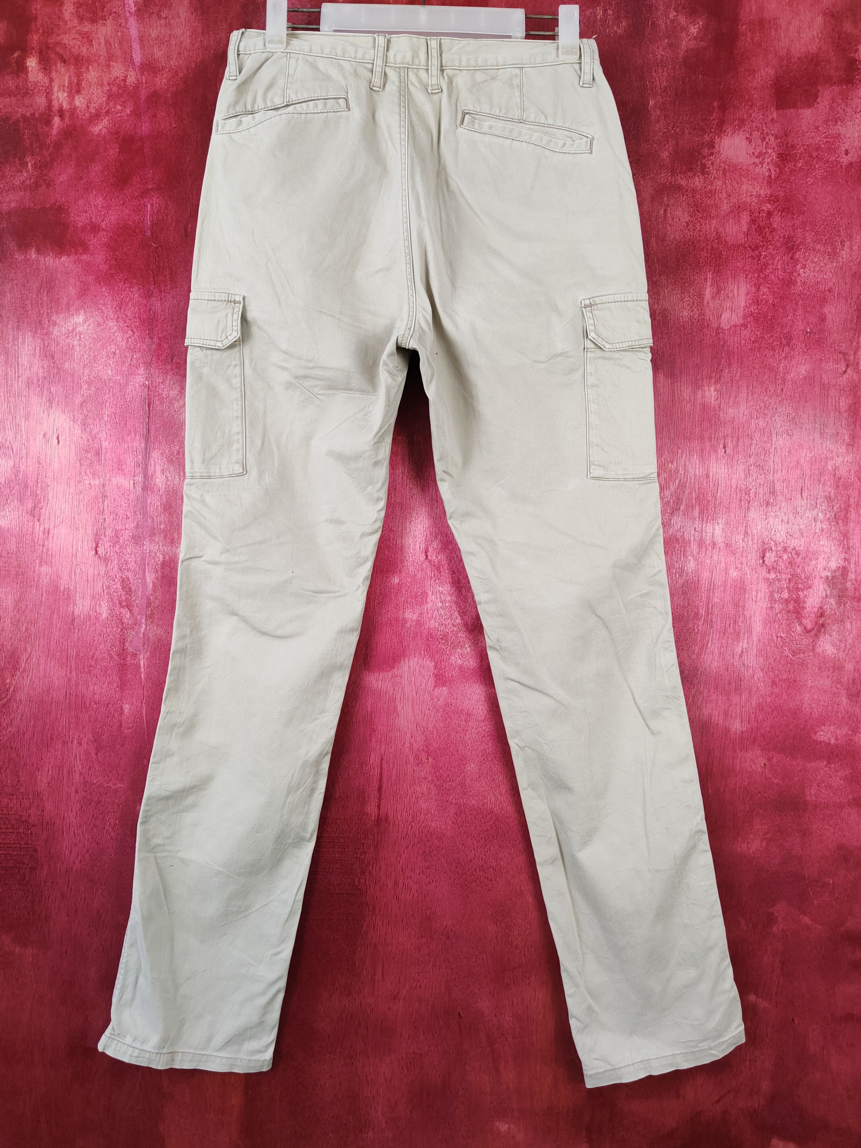 Japanese Brand × Vintage Japanese Brand Cream Multi Pocket Tactical Cargo Pants #S439 Size US 28 / EU 44 - 7 Thumbnail
