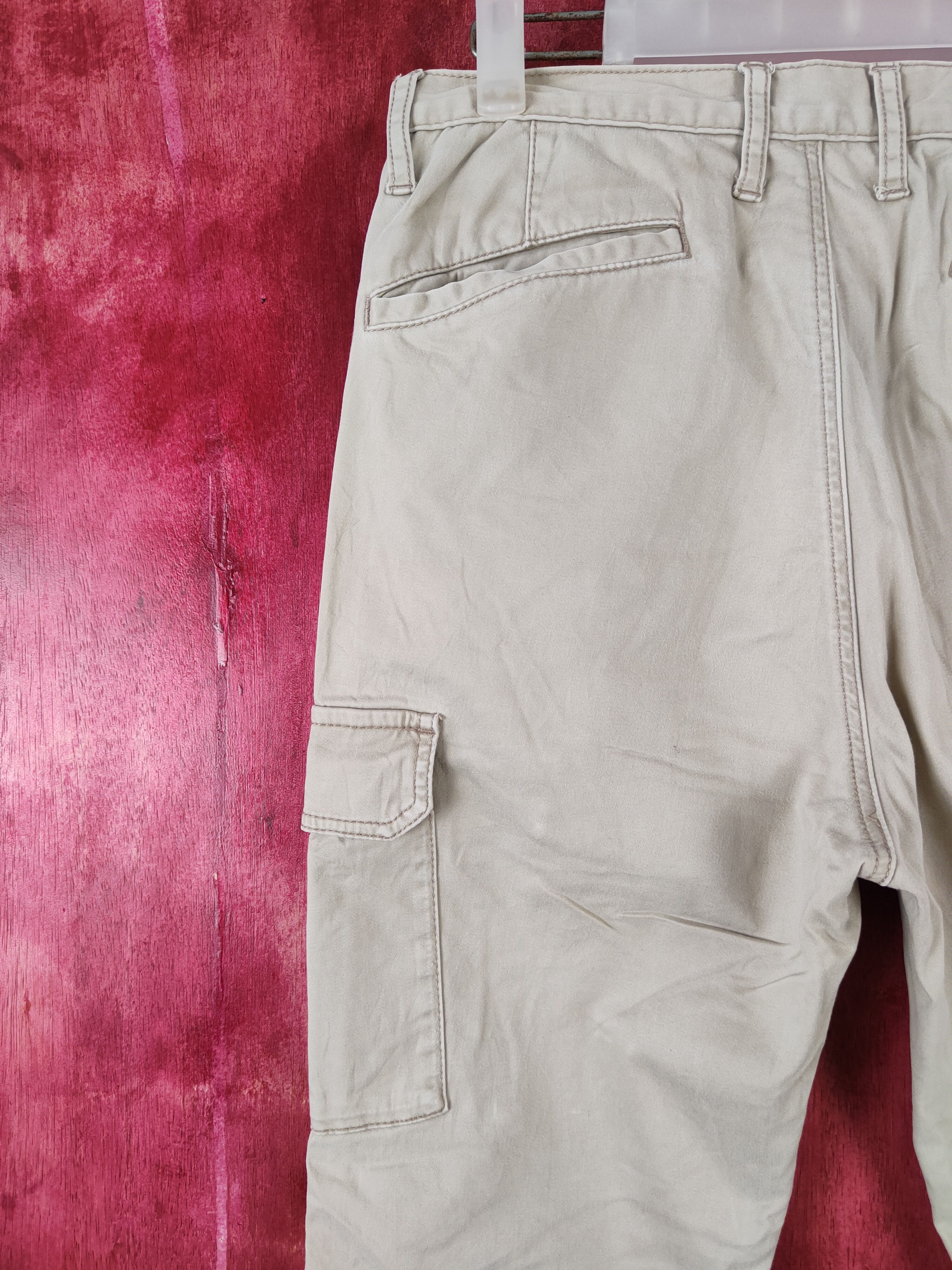 Japanese Brand × Vintage Japanese Brand Cream Multi Pocket Tactical Cargo Pants #S439 Size US 28 / EU 44 - 8 Thumbnail