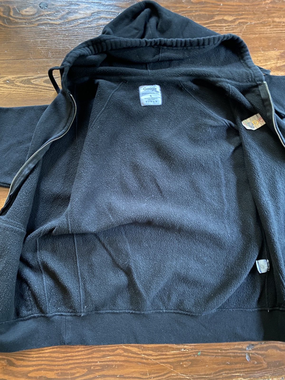 Arts & Science Google Black Raglan Full Zip Hoodie Sweatshirt Size US S / EU 44-46 / 1 - 9 Thumbnail