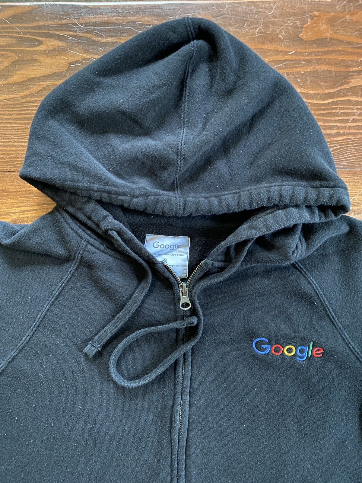 Arts & Science Google Black Raglan Full Zip Hoodie Sweatshirt Size US S / EU 44-46 / 1 - 5 Thumbnail
