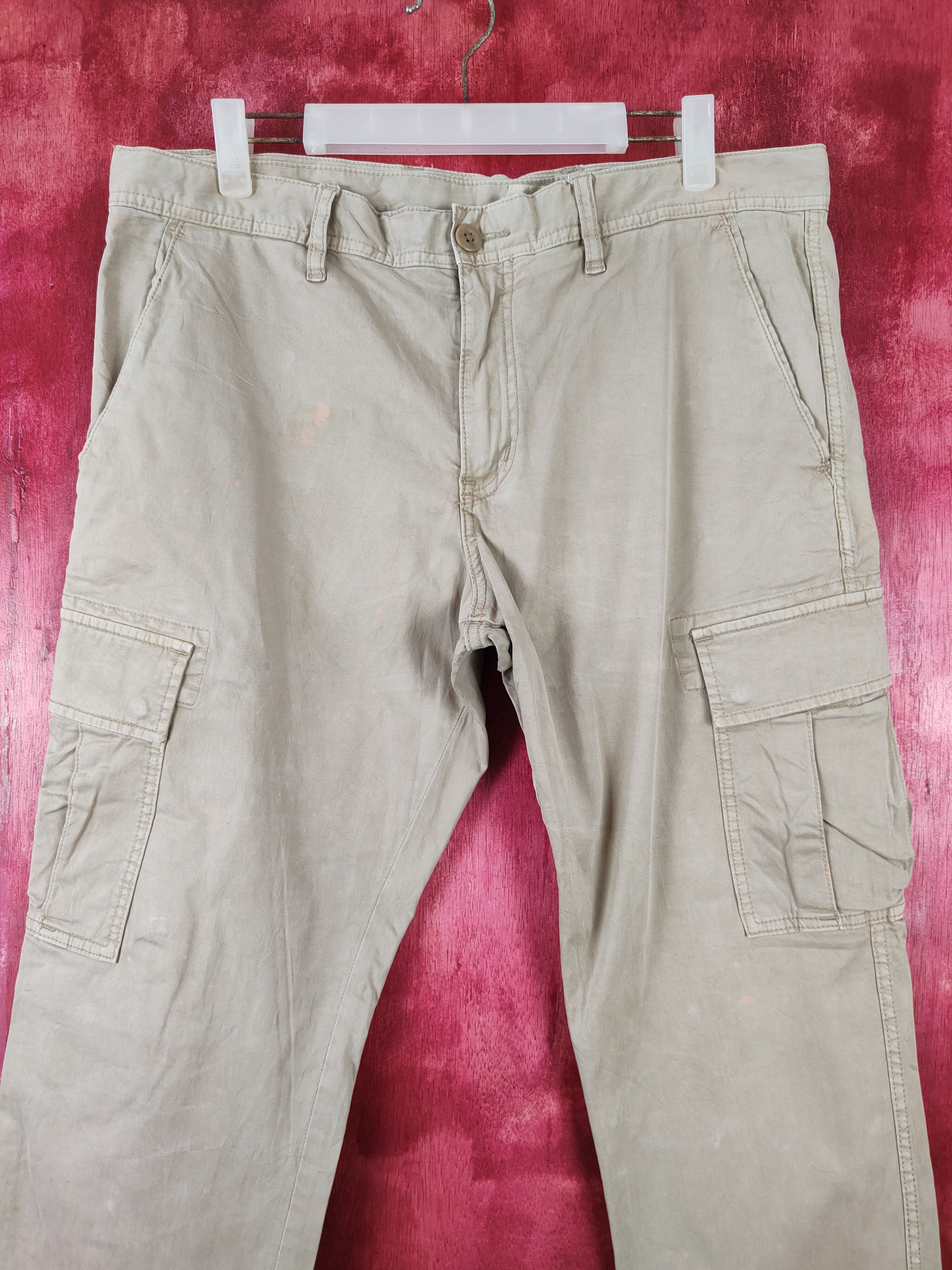 Japanese Brand × Uniqlo Uniqlo Brown Multi Pocket Tactical Cargo Pants #S441 Size US 36 / EU 52 - 2 Thumbnail