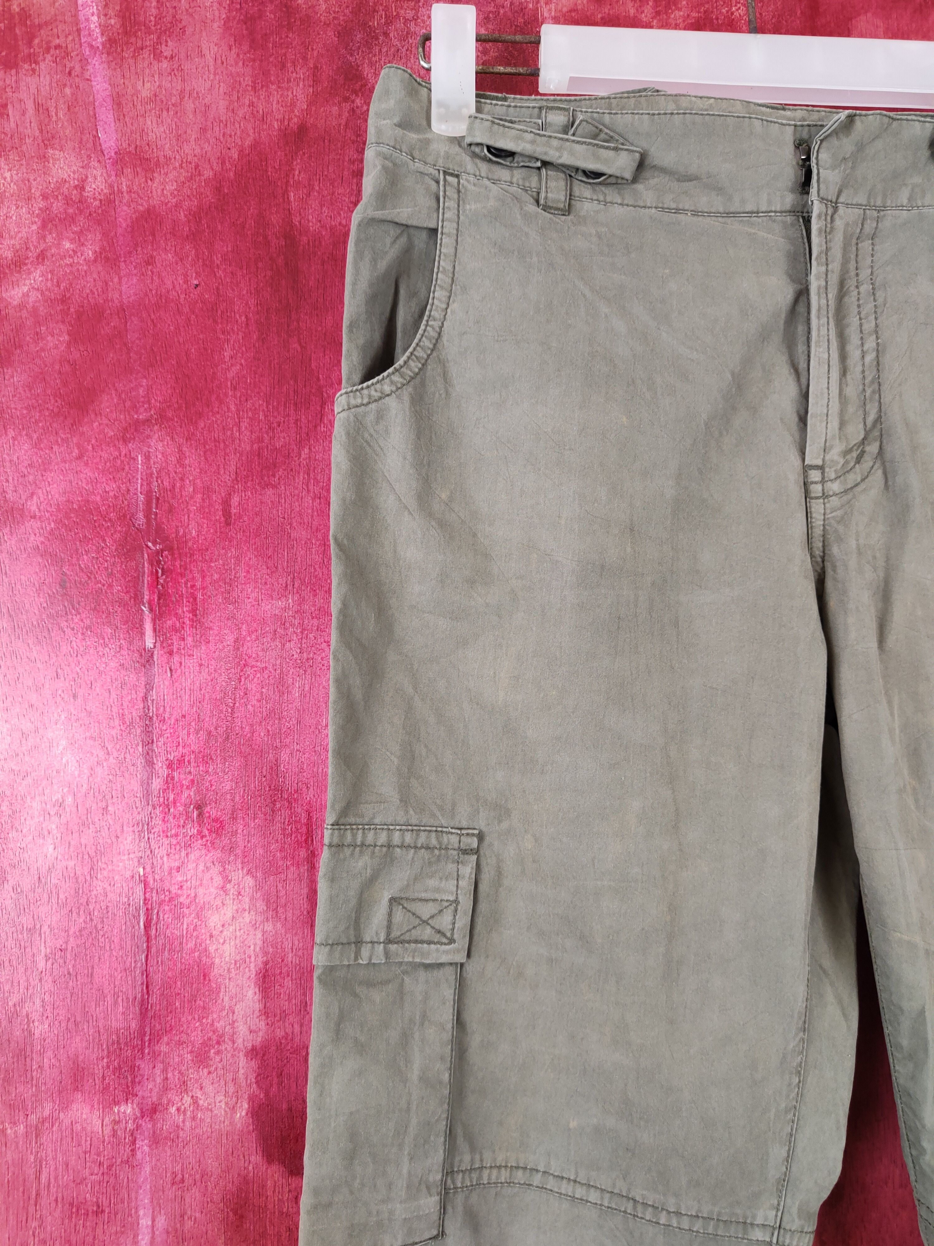 Japanese Brand × Vintage East Boy Army Green Multi Pocket Tactical Cargo Pants #S433 Size US 29 - 4 Thumbnail