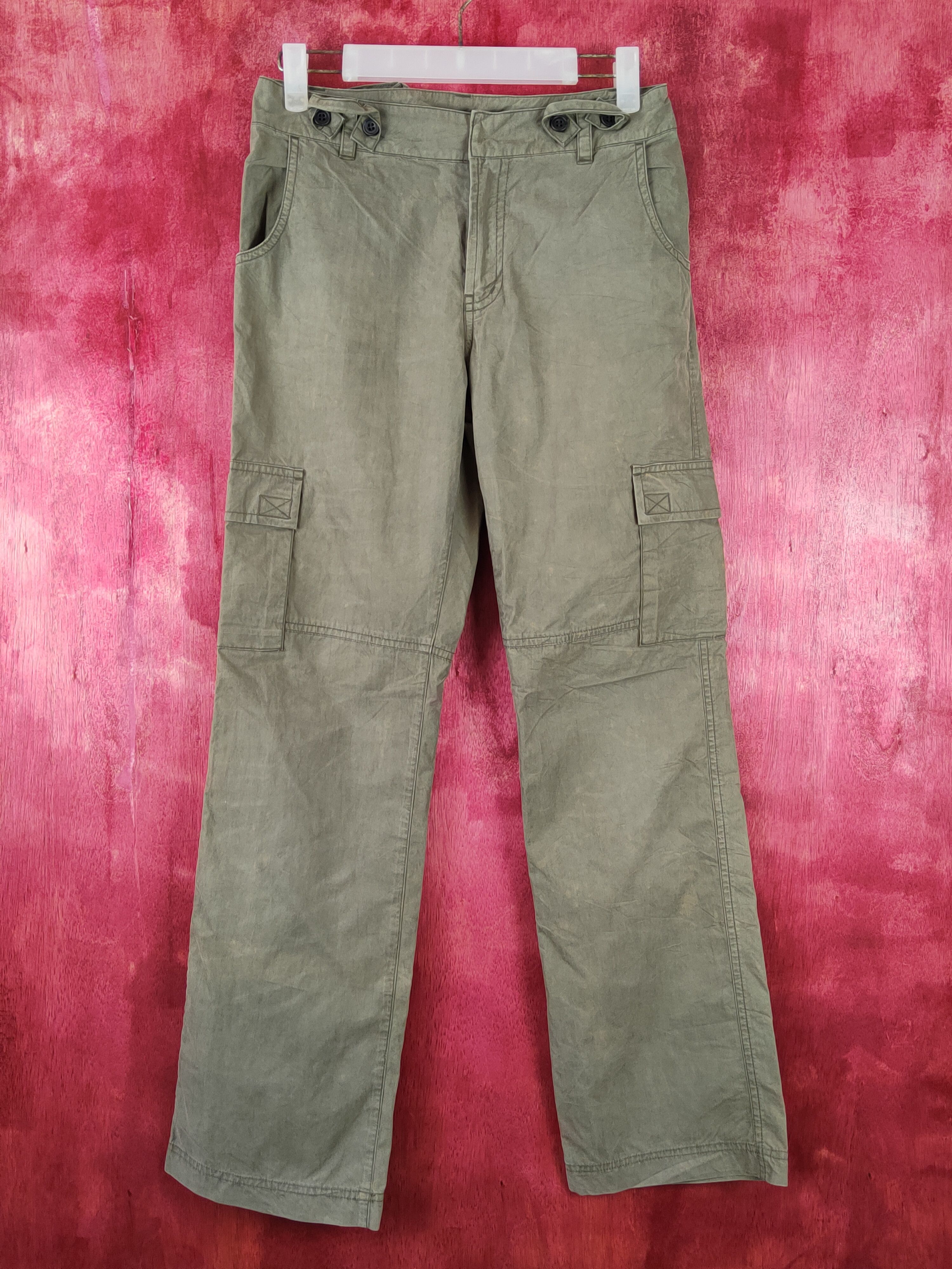 Japanese Brand × Vintage East Boy Army Green Multi Pocket Tactical Cargo Pants #S433 Size US 29 - 1 Thumbnail