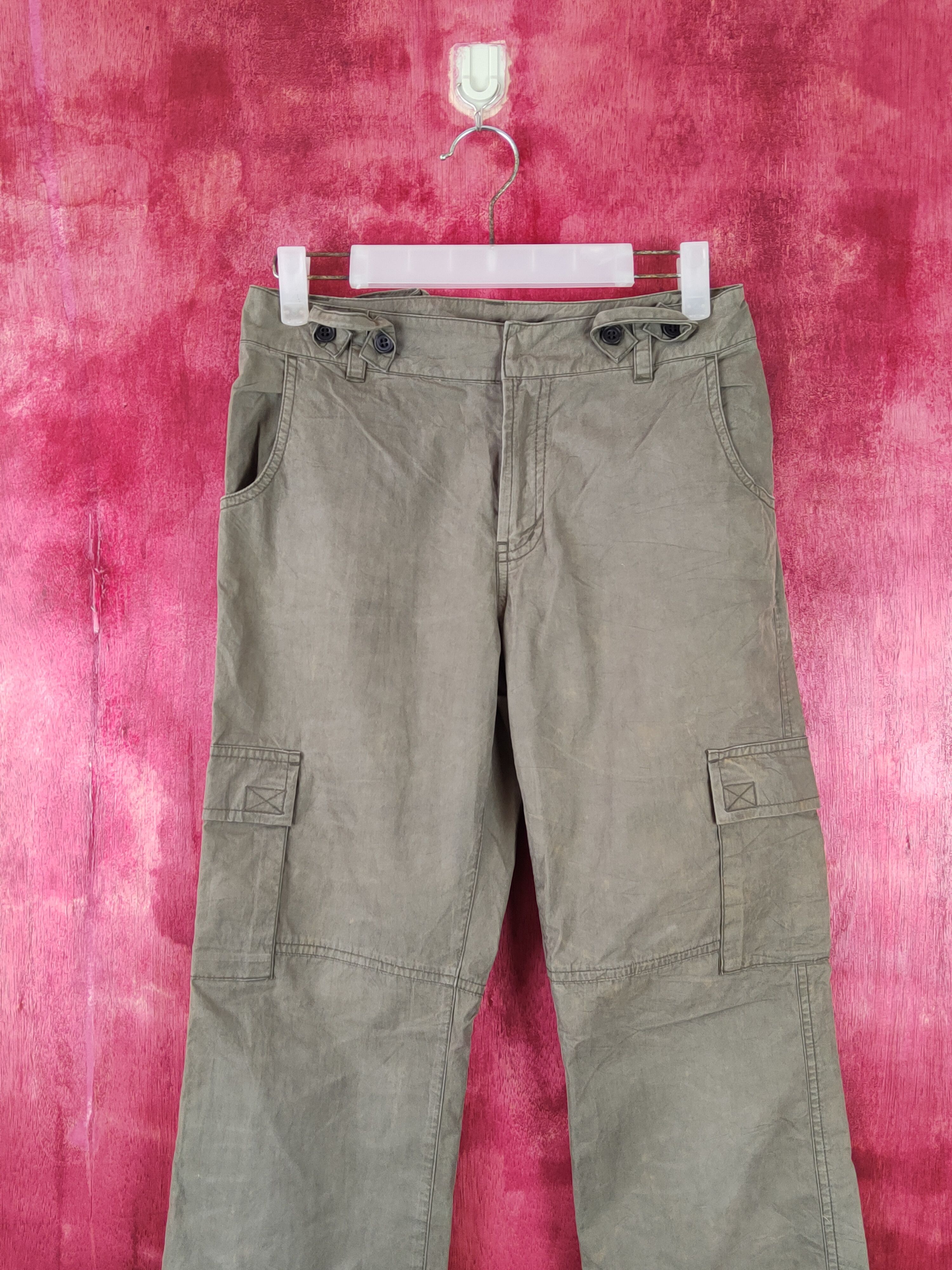 Japanese Brand × Vintage East Boy Army Green Multi Pocket Tactical Cargo Pants #S433 Size US 29 - 2 Thumbnail