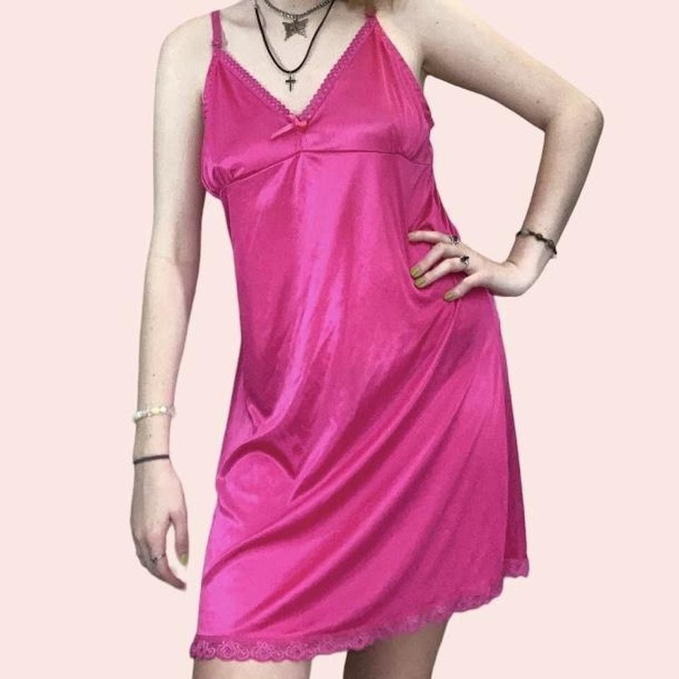 Vintage hot pink babydoll dress Grailed