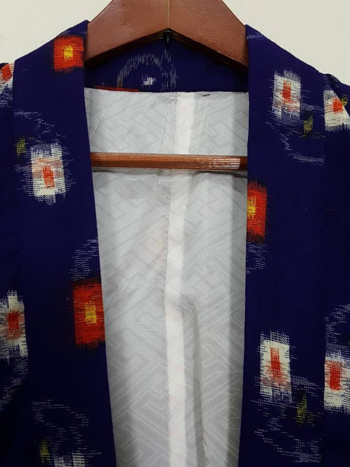 Other Sayagata Awase Haori Noragi Kimono Style Igeta Insired Size US M / EU 48-50 / 2 - 7 Thumbnail