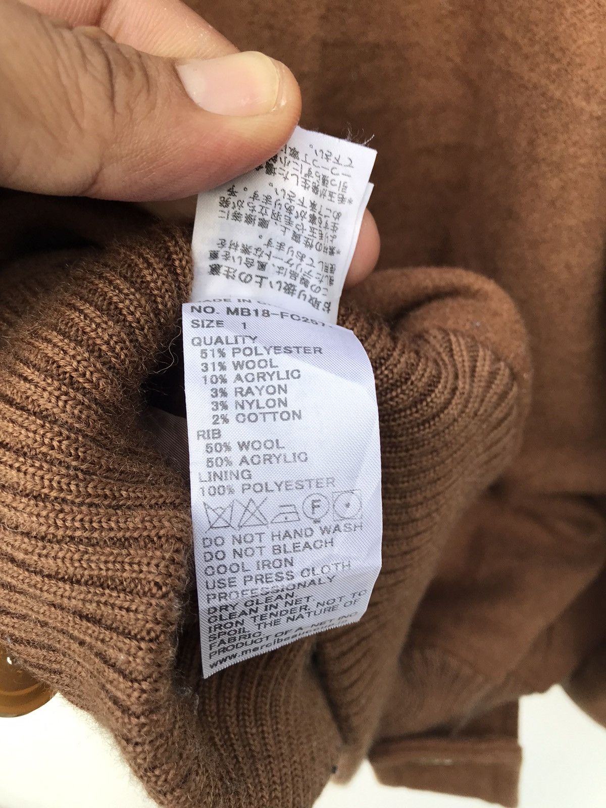 Issey Miyake Mercibeaucoup Hoodie Mix Wool Issey Miyake Jacket Size US S / EU 44-46 / 1 - 9 Thumbnail