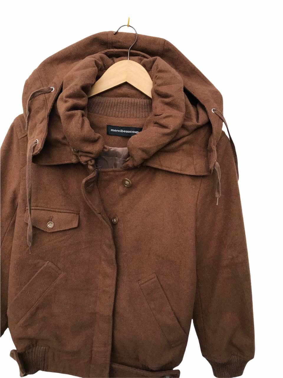 Issey Miyake Mercibeaucoup Hoodie Mix Wool Issey Miyake Jacket Size US S / EU 44-46 / 1 - 4 Thumbnail