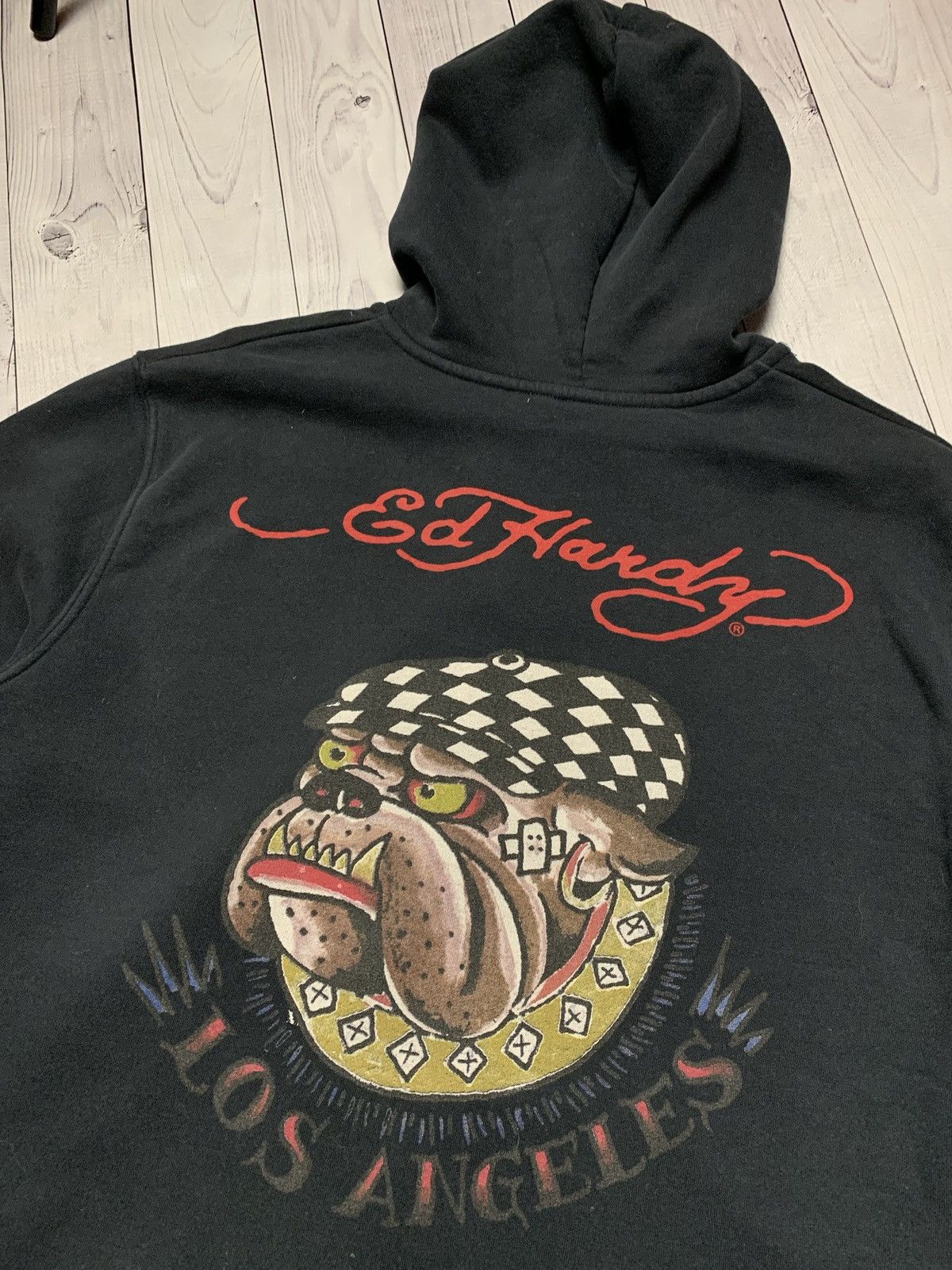 Ed Hardy × Vintage Vintage Ed Hardy hoodie big logo dogs size M Size US M / EU 48-50 / 2 - 4 Thumbnail
