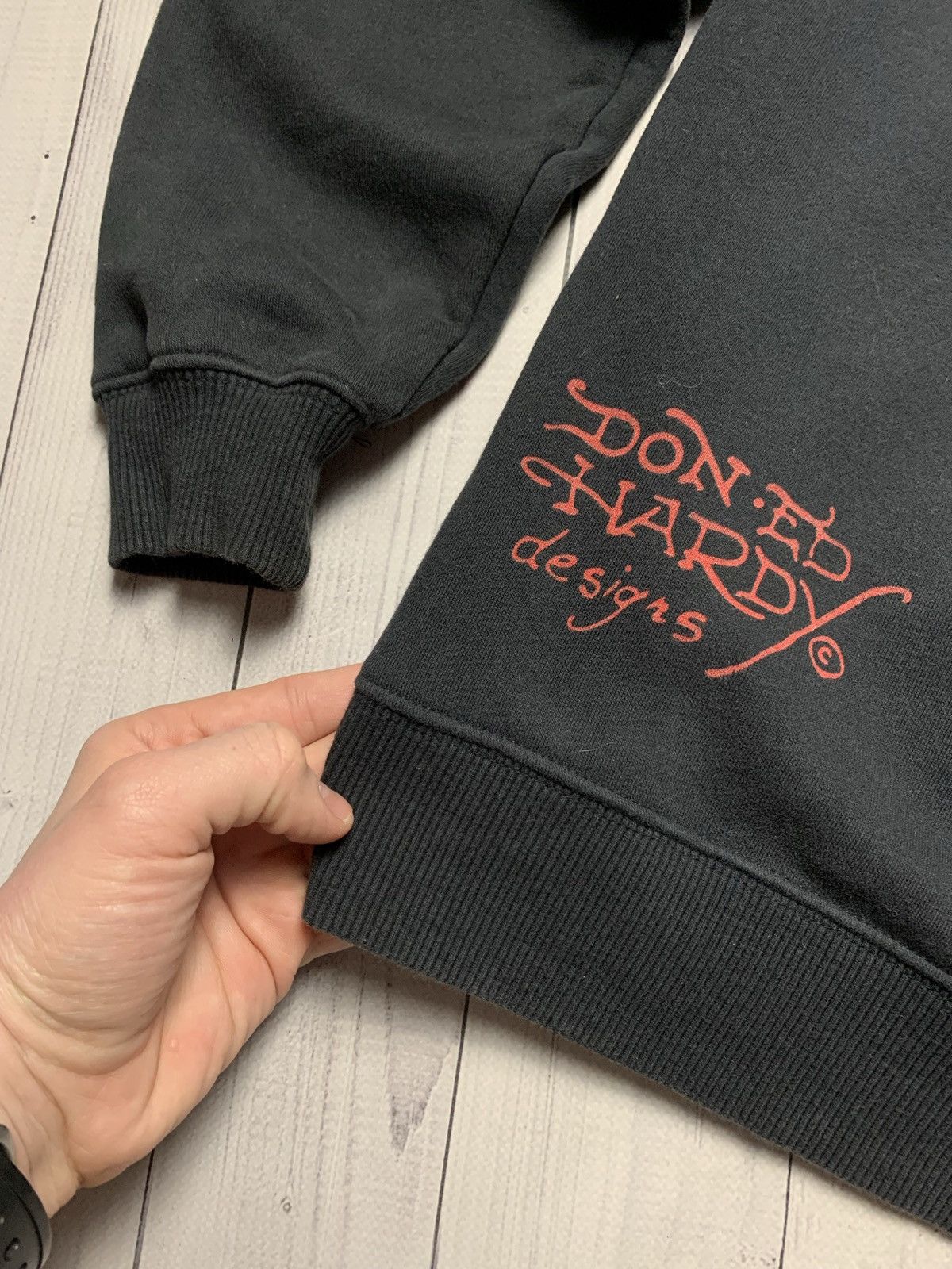 Ed Hardy × Vintage Vintage Ed Hardy hoodie big logo dogs size M Size US M / EU 48-50 / 2 - 3 Thumbnail